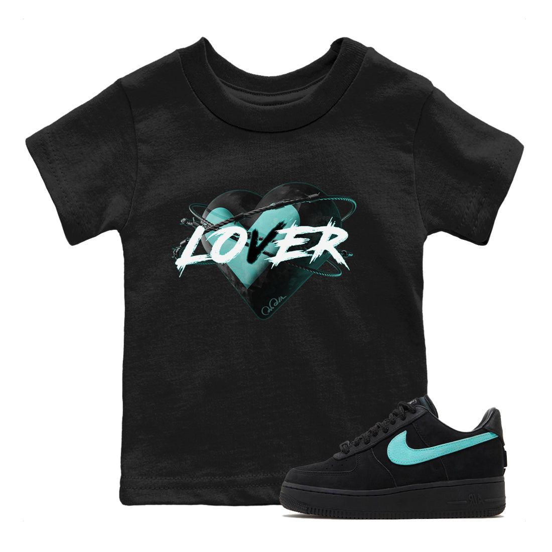 Heart Lover Kids Tops - Air Force 1 Tiffany