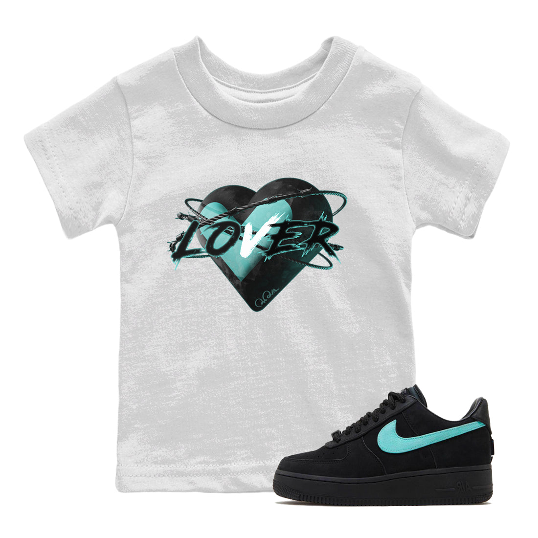 Heart Lover Kids Tops - Air Force 1 Tiffany