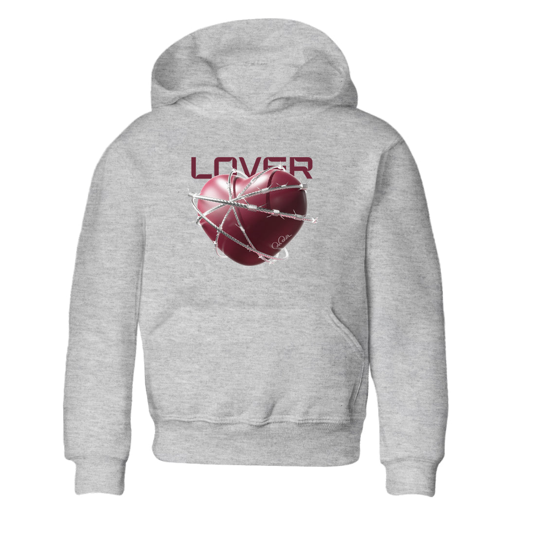 Heart Lover snkmatch Tee Kids - Air Jordan 1 Metallic Burgundy