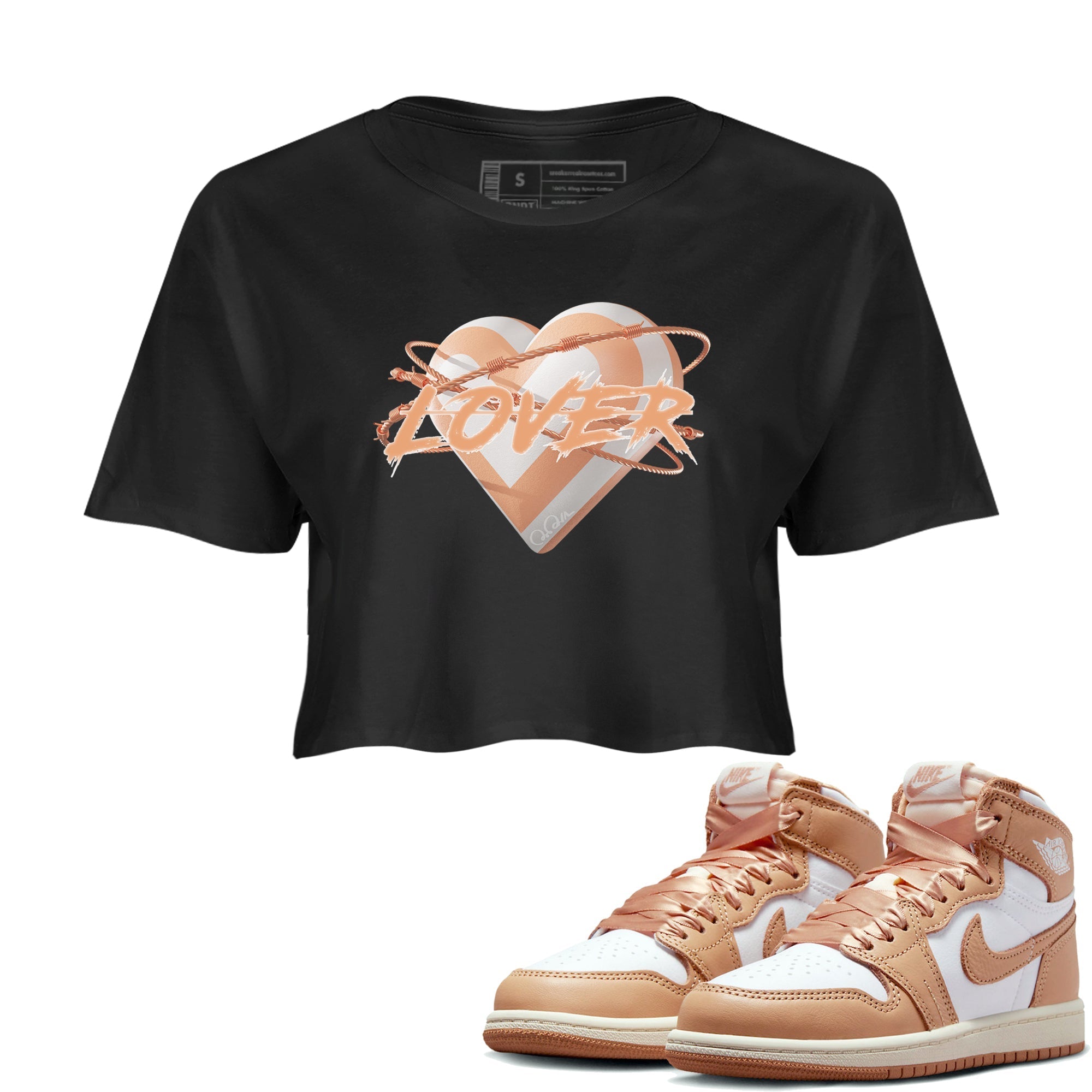 Heart Lover snkmatch Women's Top - Air Jordan 1 Praline