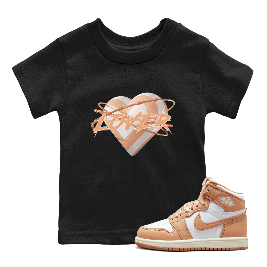 Heart Lover snkmatch Tee Kids - Air Jordan 1 Praline