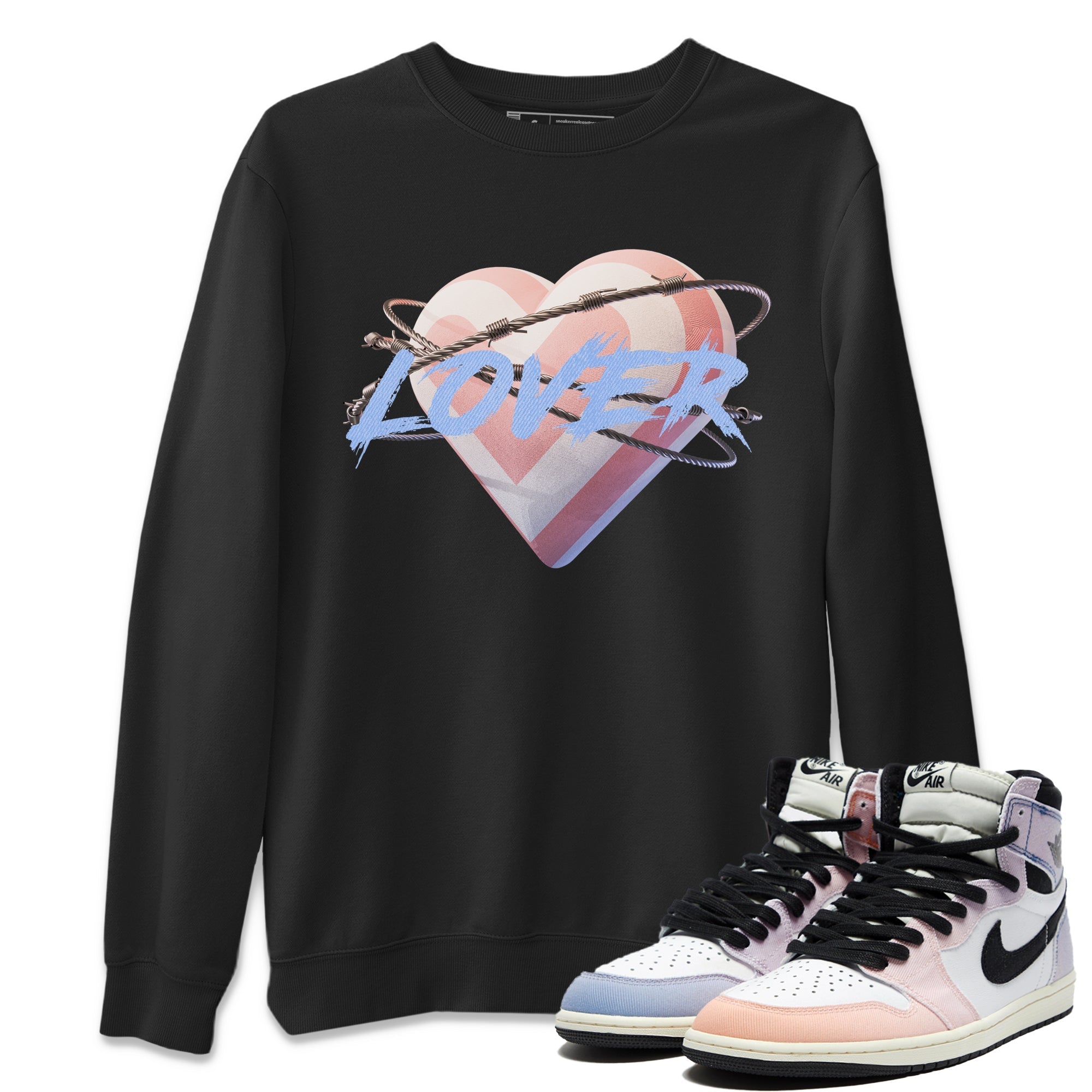 Heart Lover Unisex Tops - Air Jordan 1 Skyline