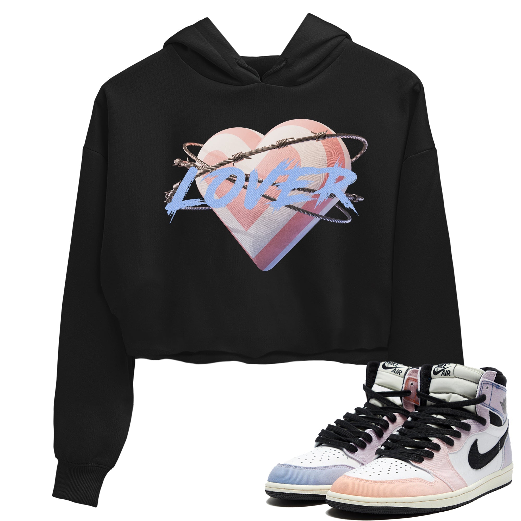 Heart Lover Women's Tops - Air Jordan 1 Skyline