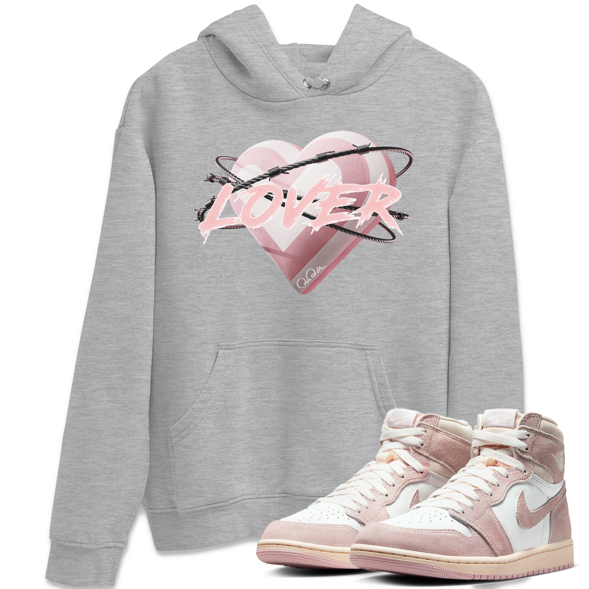Heart Lover Unisex Tops - Air Jordan 1 Washed Pink