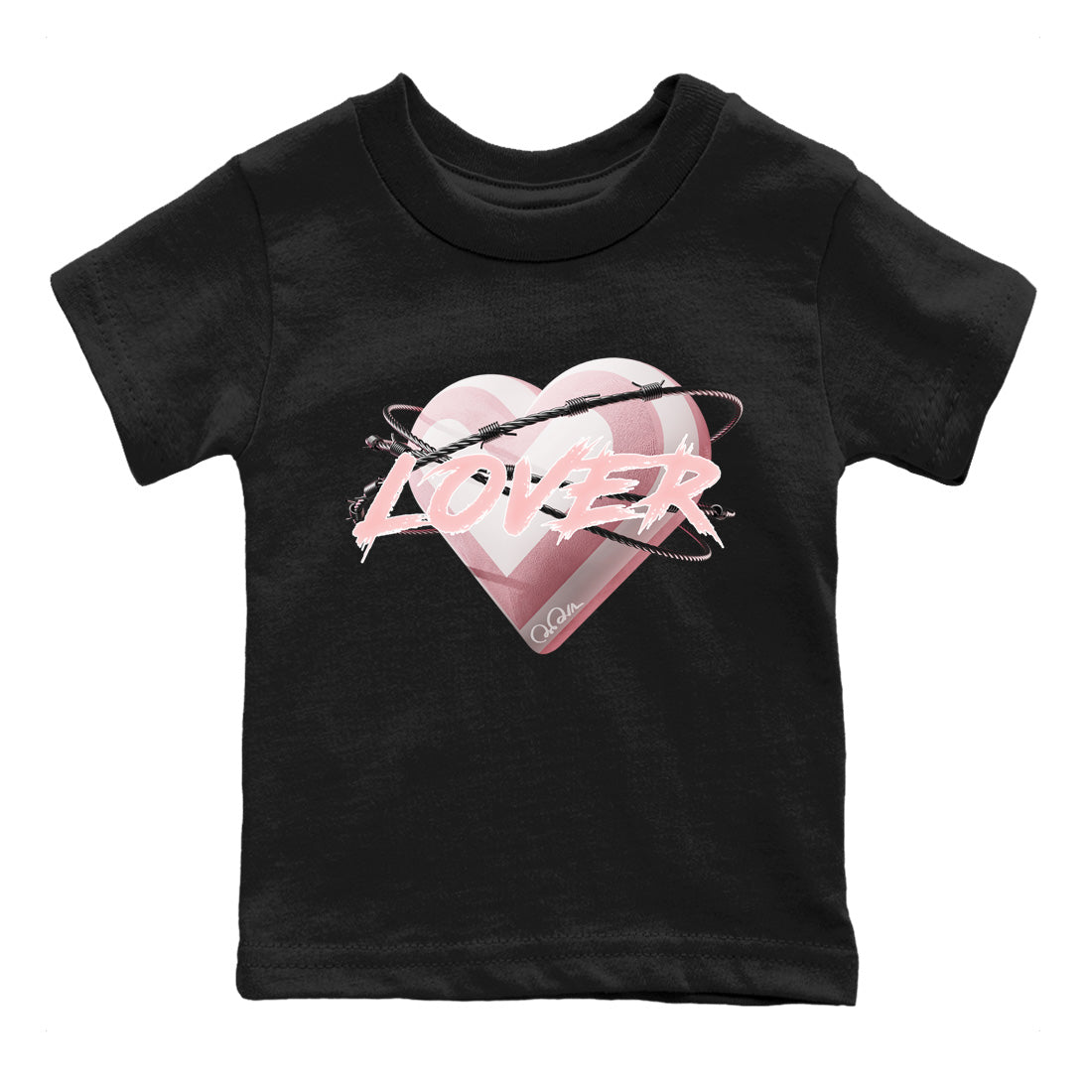 Heart Lover Kids Tops - Air Jordan 1 Washed Pink