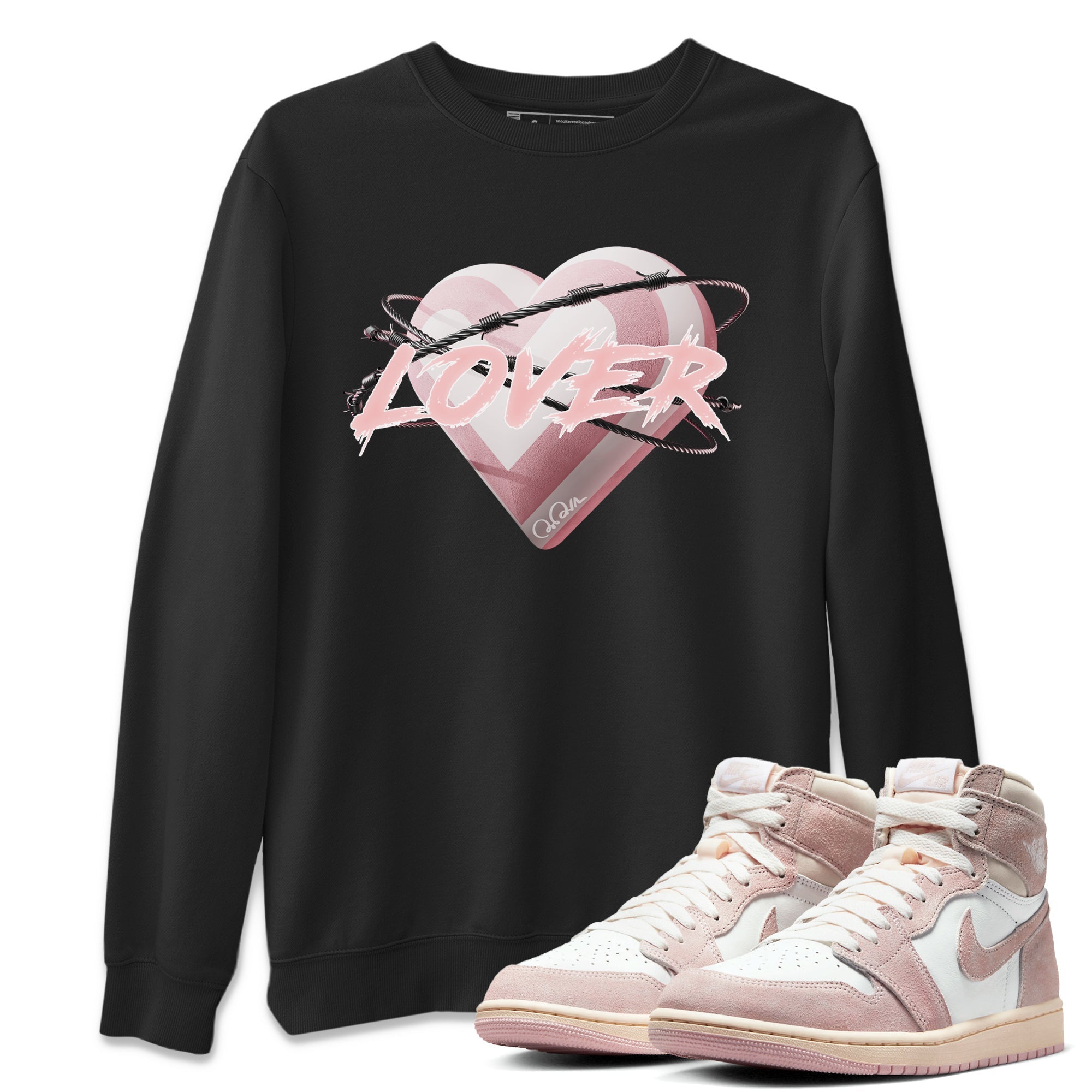 Heart Lover Unisex Tops - Air Jordan 1 Washed Pink