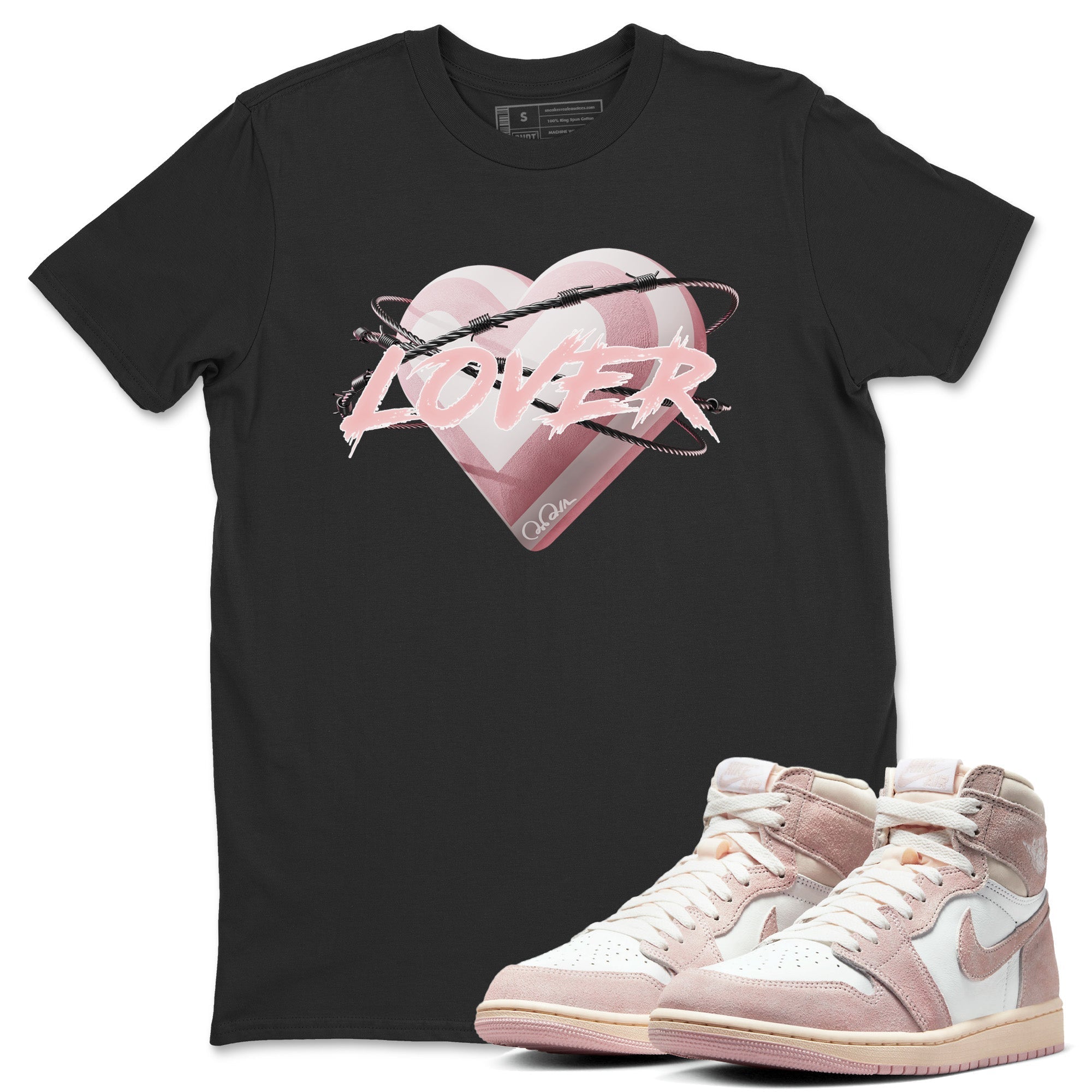 Heart Lover Unisex Tops - Air Jordan 1 Washed Pink
