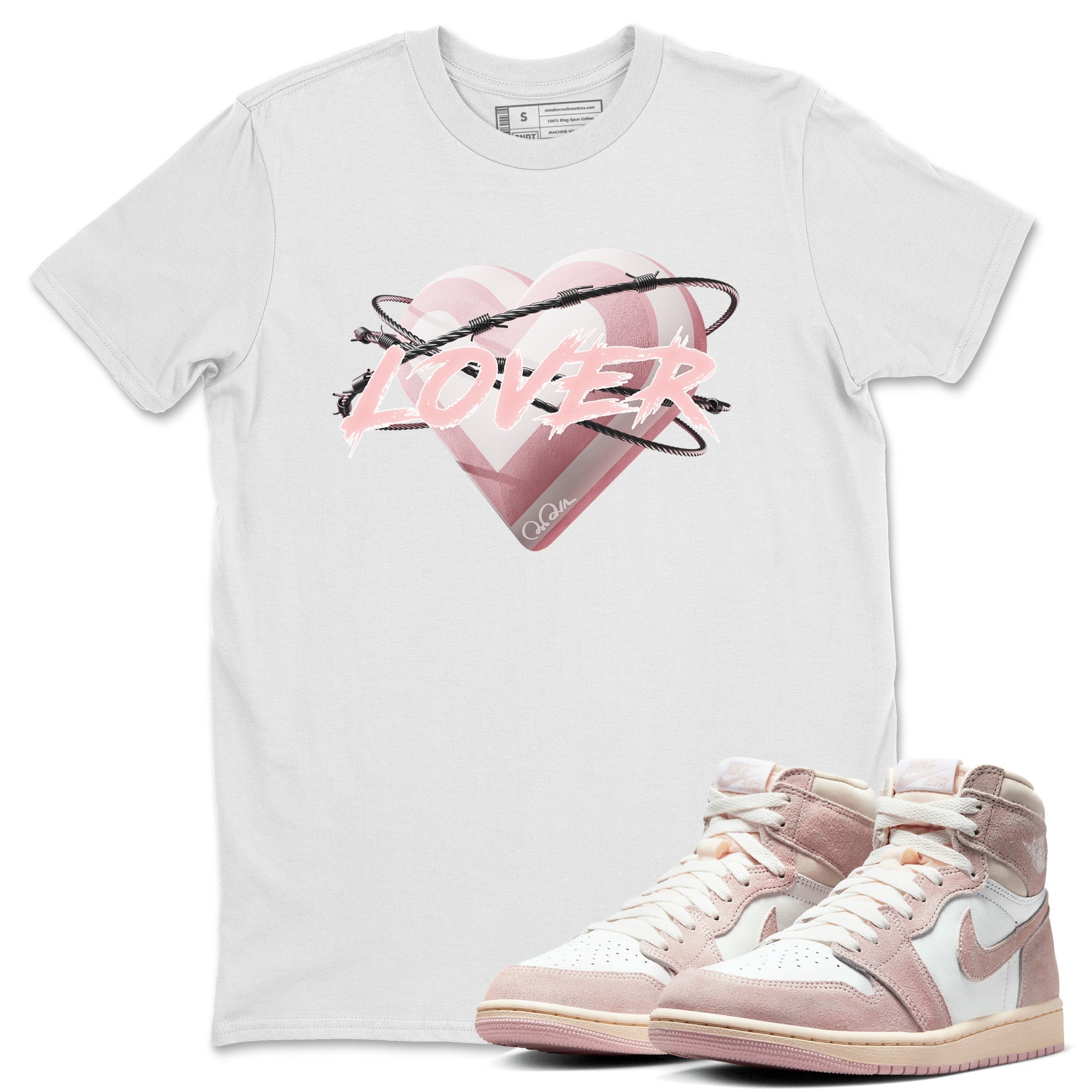 Heart Lover Unisex Tops - Air Jordan 1 Washed Pink
