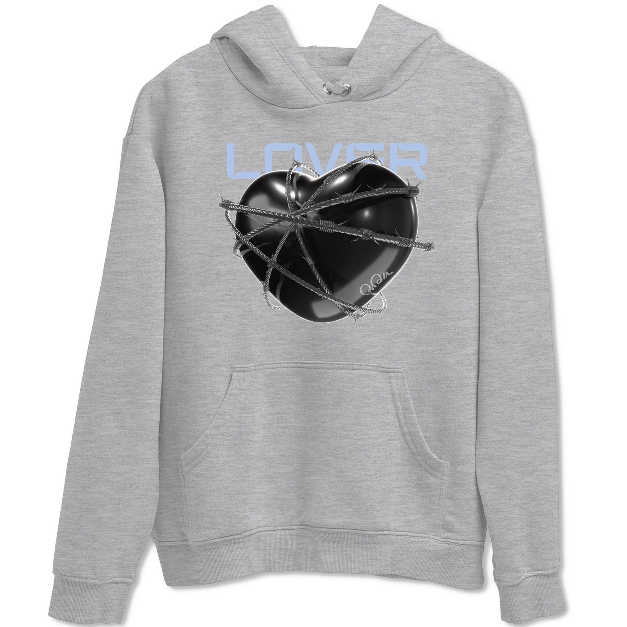 Heart Lover snkmatch Tee - Air Jordan 11 Black and Varsity Royal