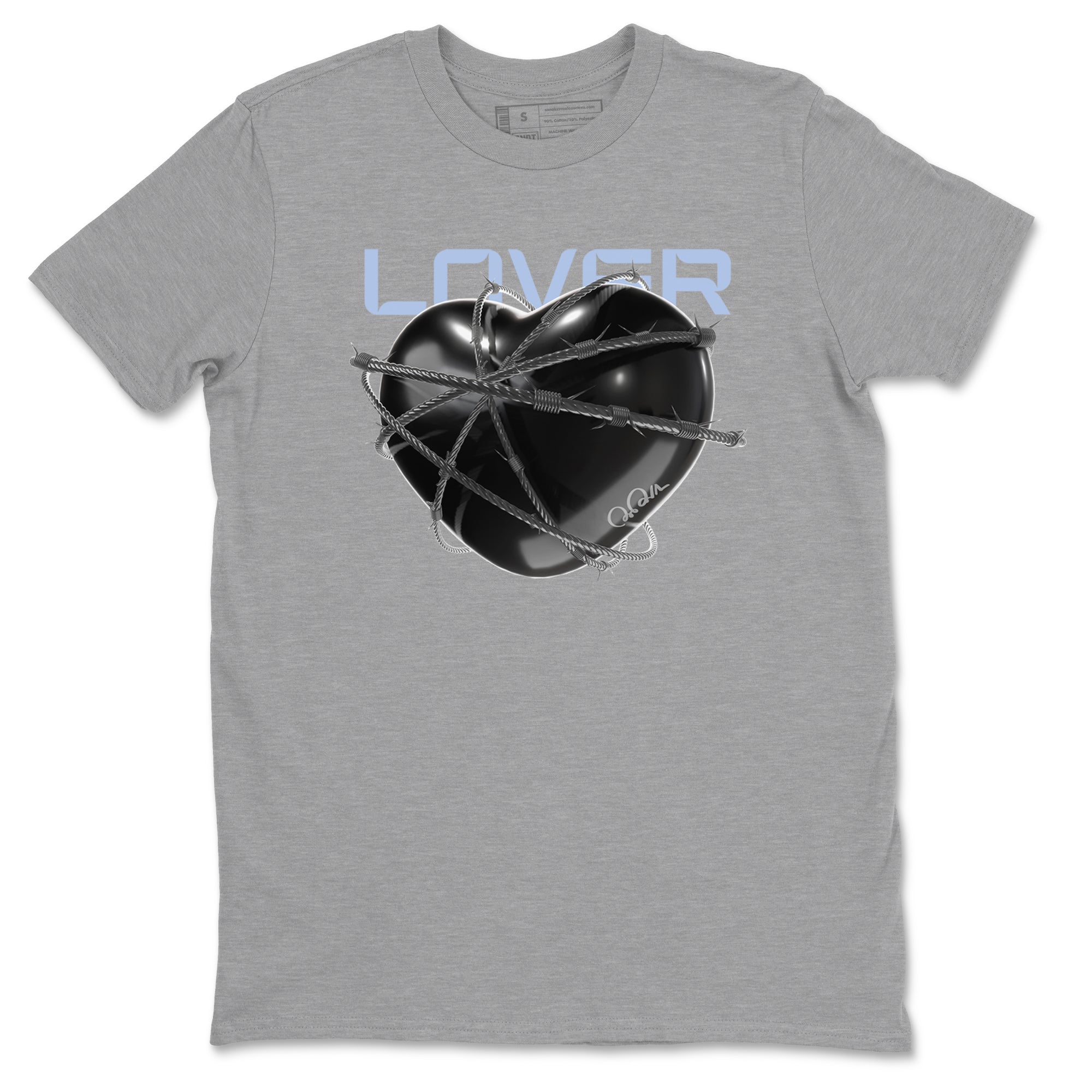 Heart Lover snkmatch Tee - Air Jordan 11 Black and Varsity Royal