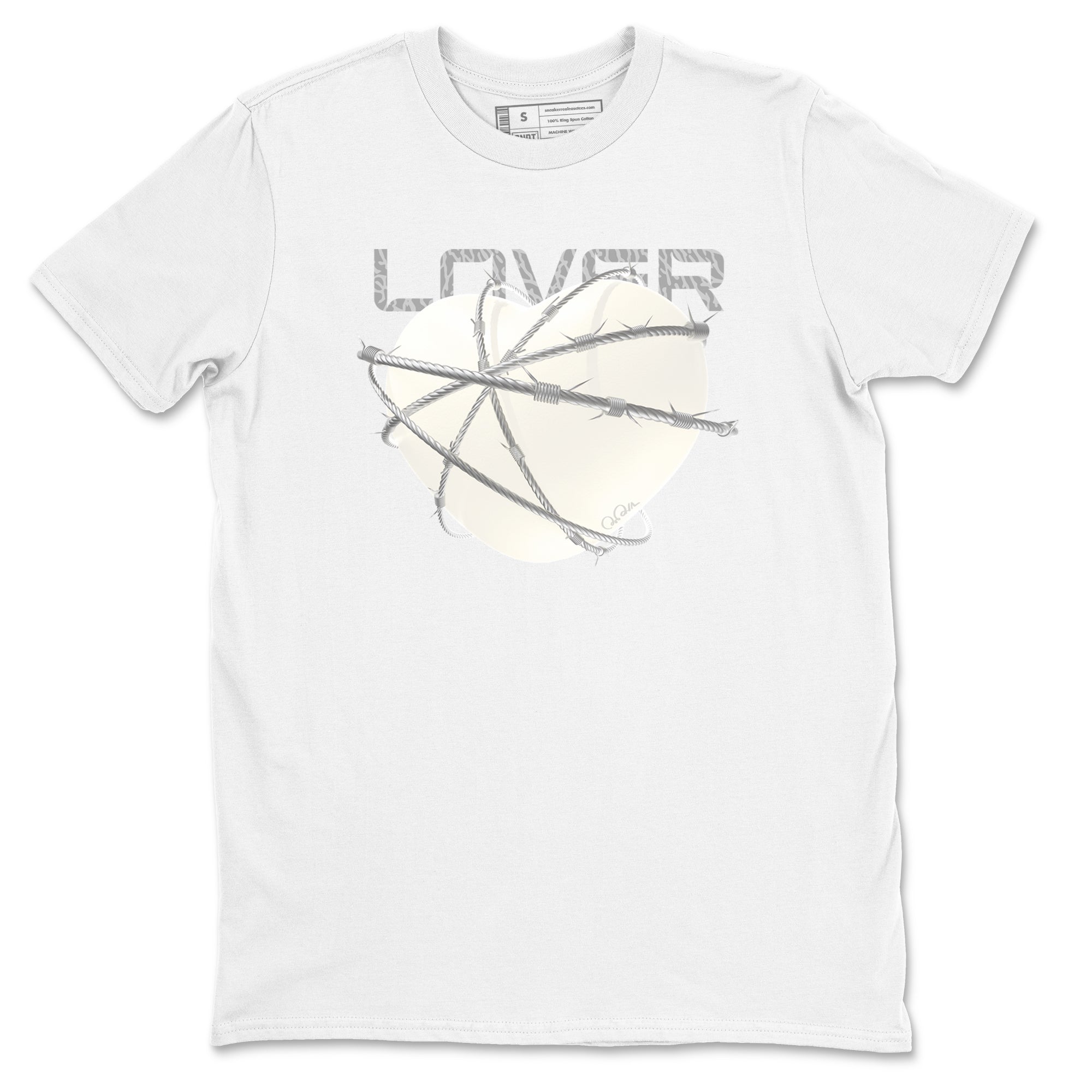 Heart Lover snkmatch Tees - Air Jordan 3 Ivory