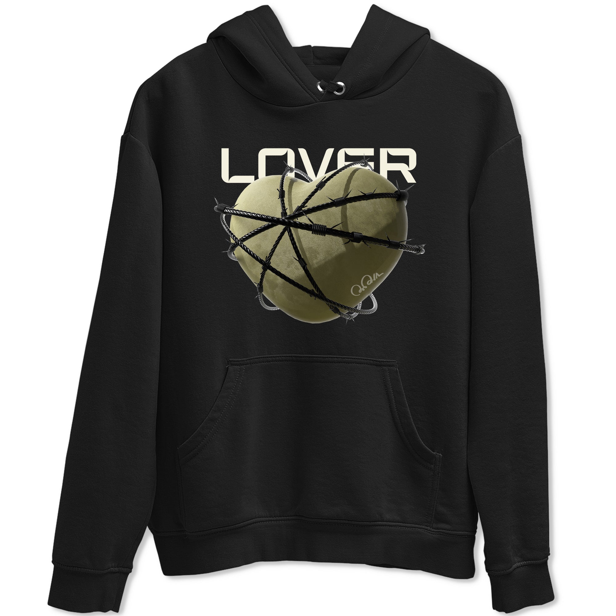 Heart Lover snkmatch Tee - Air Jordan 4 Medium Olive