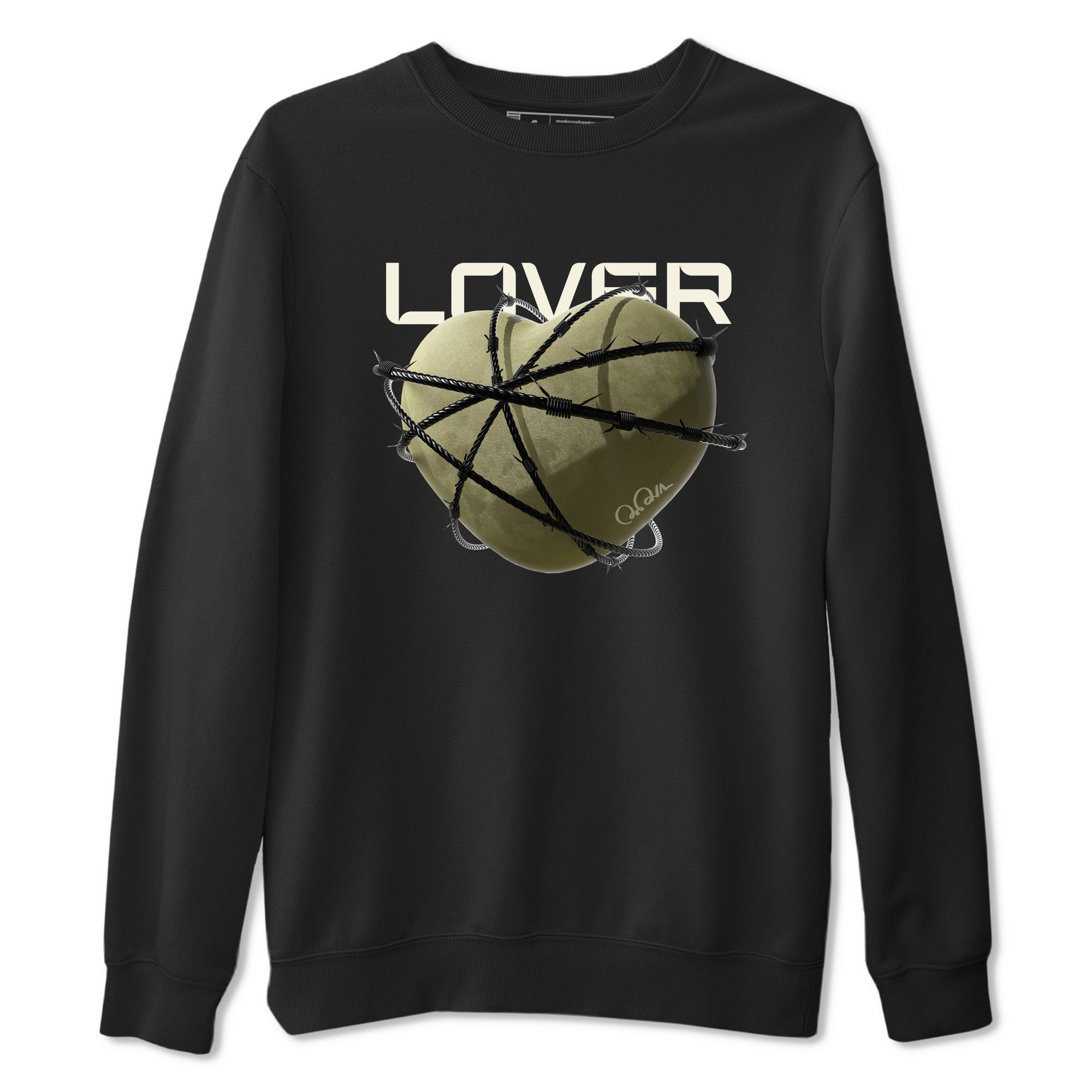 Heart Lover snkmatch Tee - Air Jordan 4 Medium Olive