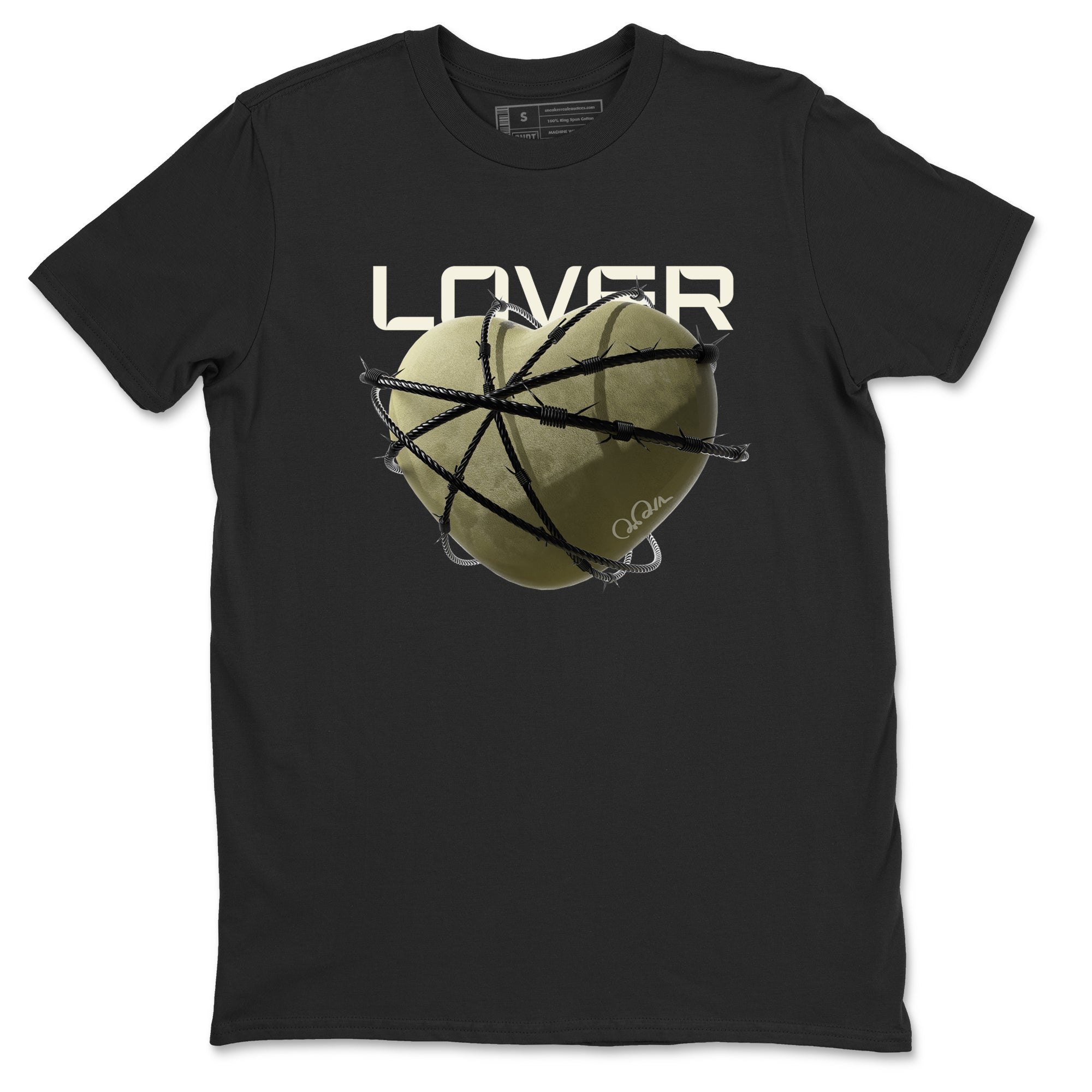 Heart Lover snkmatch Tee - Air Jordan 4 Medium Olive