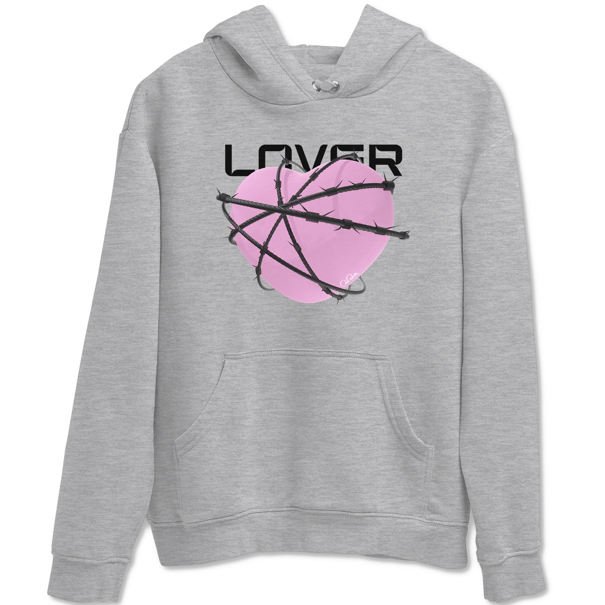 Heart Lover snkmatch Tees - Air Jordan 4 Orchid