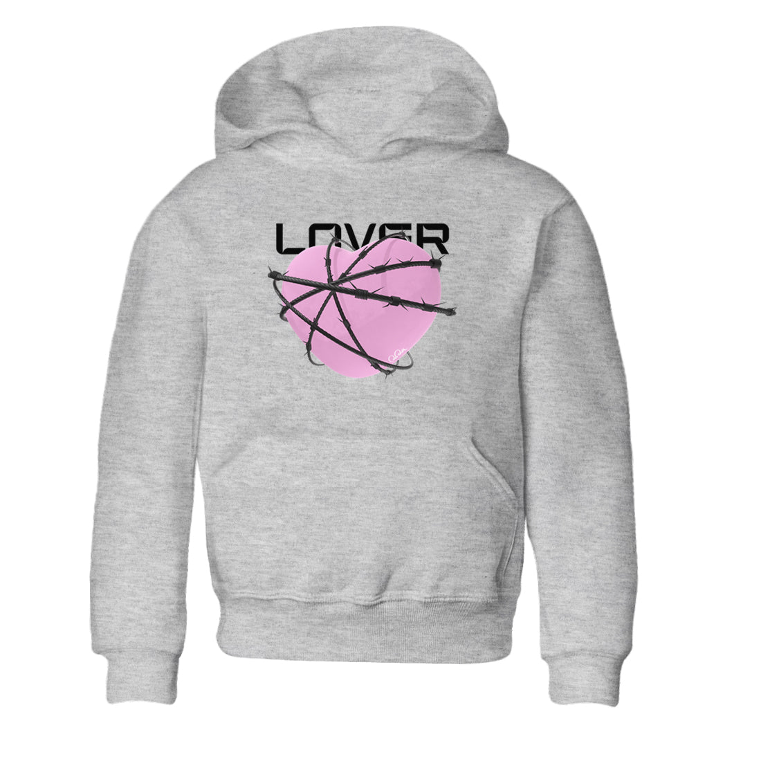 Heart Lover snkmatch Tees Kids - Air Jordan 4 Orchid