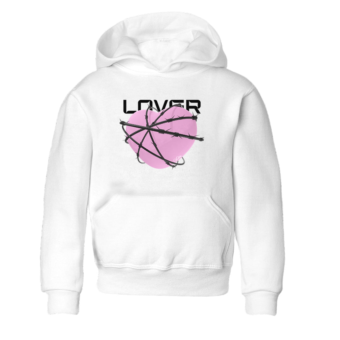 Heart Lover snkmatch Tees Kids - Air Jordan 4 Orchid
