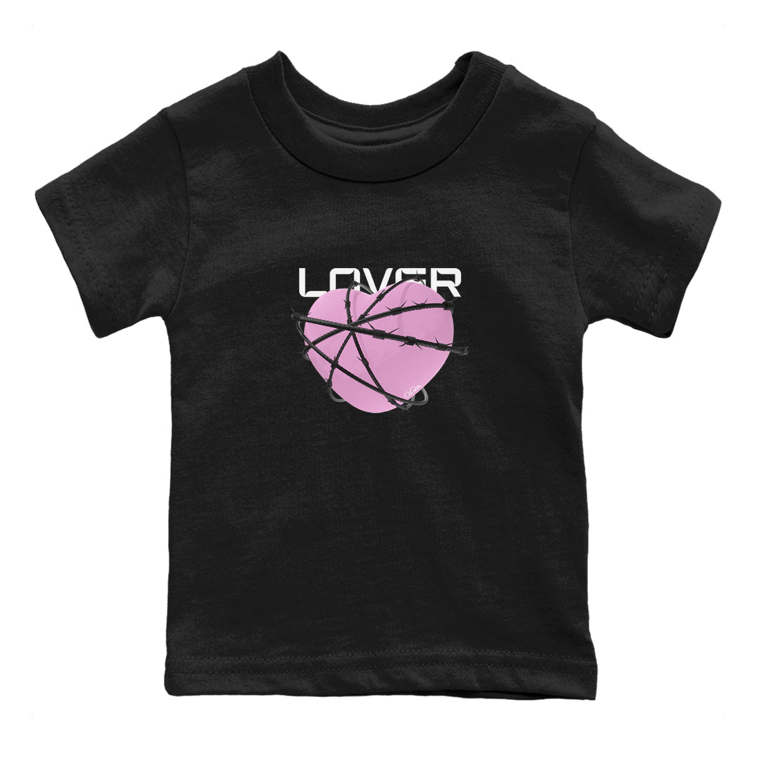 Heart Lover snkmatch Tees Kids - Air Jordan 4 Orchid