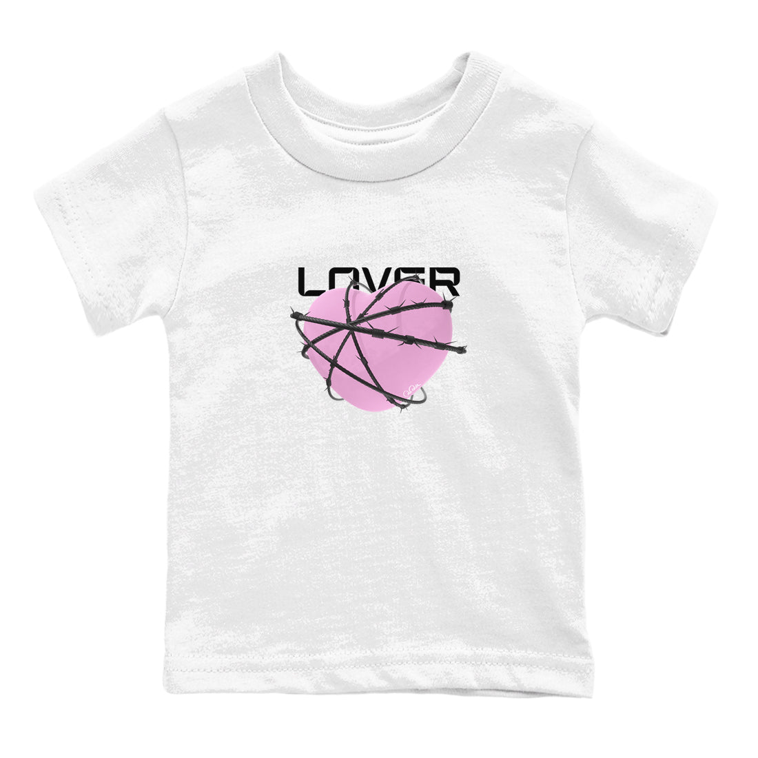 Heart Lover snkmatch Tees Kids - Air Jordan 4 Orchid