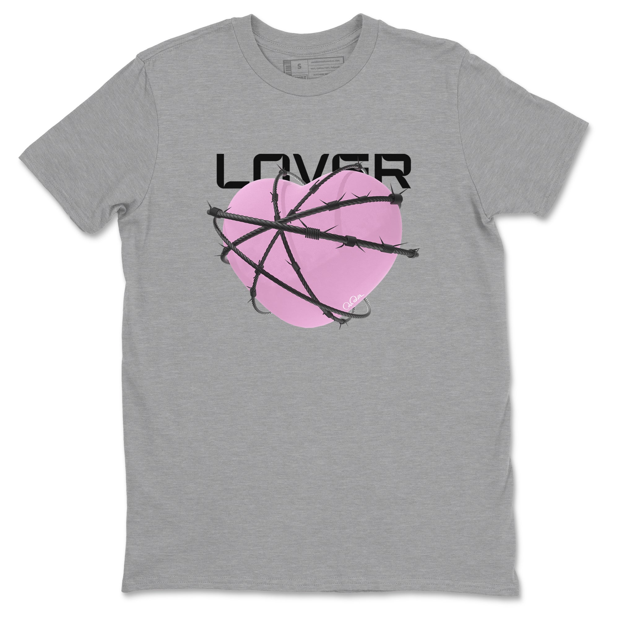Heart Lover snkmatch Tees - Air Jordan 4 Orchid