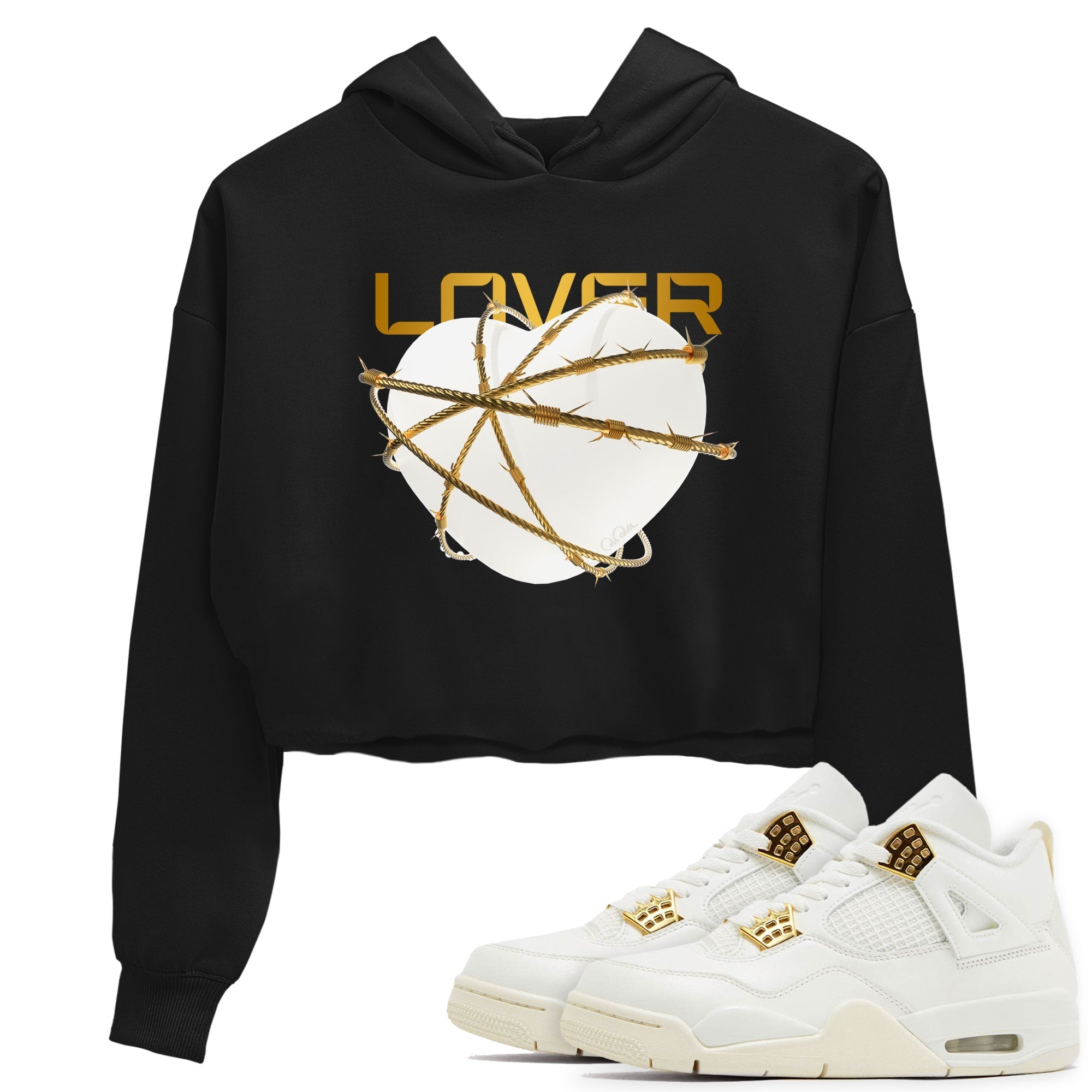 Heart Lover snkmatch Women's Top - Air Jordan 4 Sail 2024
