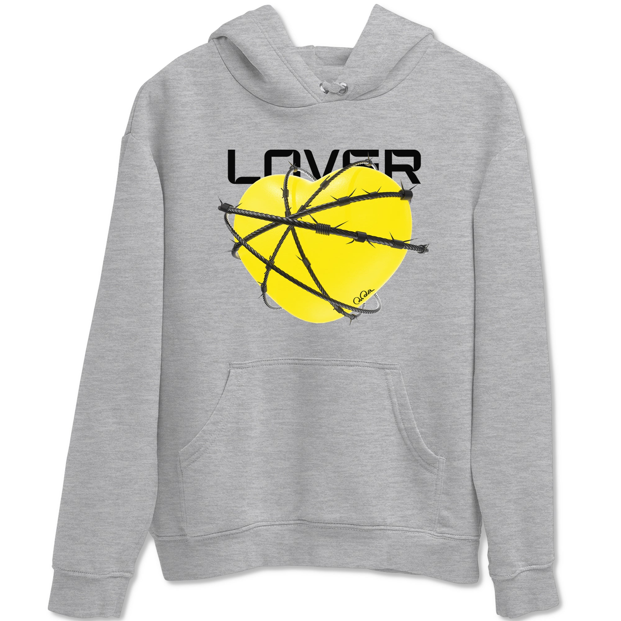 Heart Lover snkmatch Tees - Air Jordan 4 Vivid Sulfur