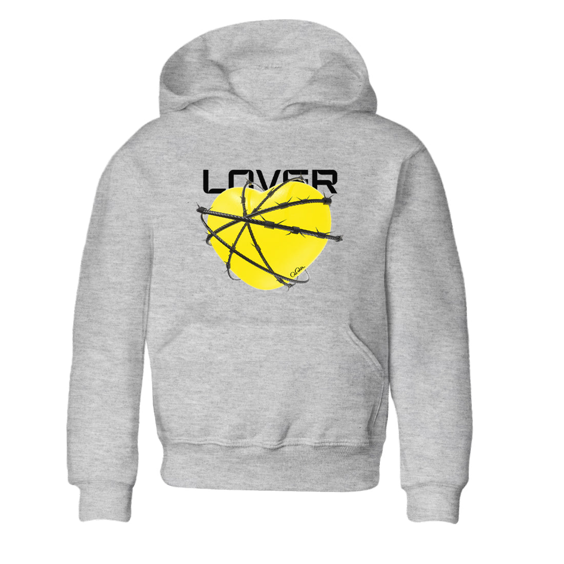 Heart Lover snkmatch Tees Kids - Air Jordan 4 Vivid Sulfur