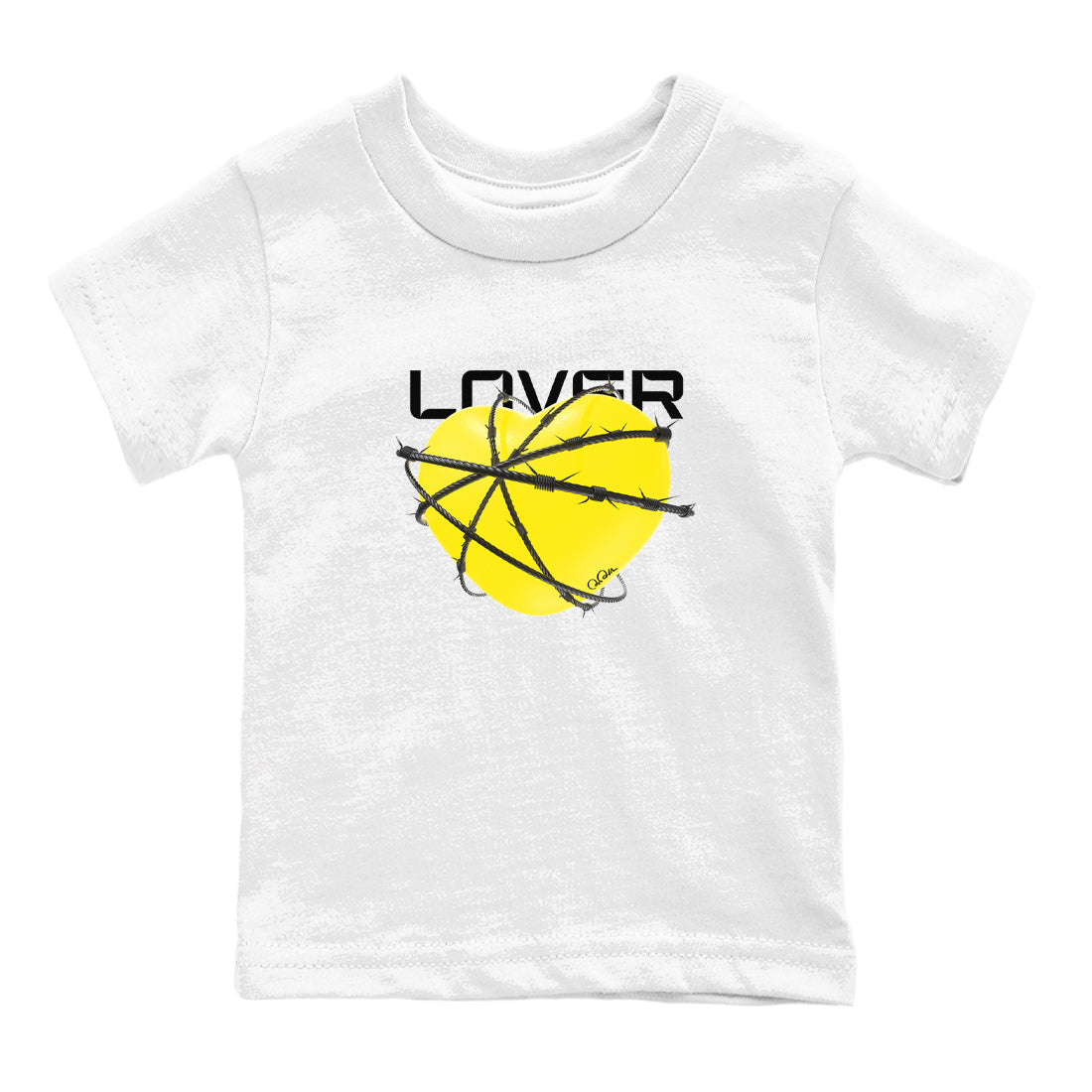 Heart Lover snkmatch Tees Kids - Air Jordan 4 Vivid Sulfur