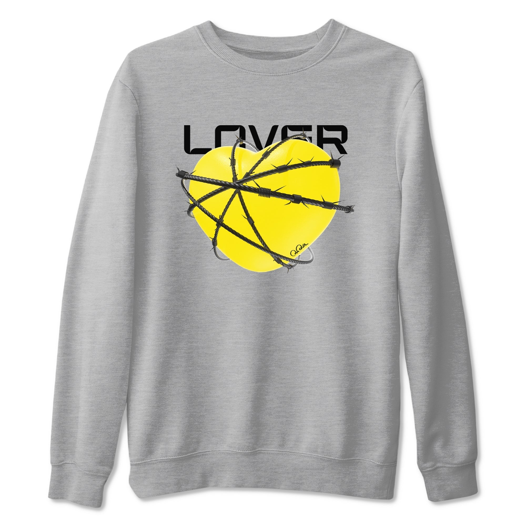 Heart Lover snkmatch Tees - Air Jordan 4 Vivid Sulfur