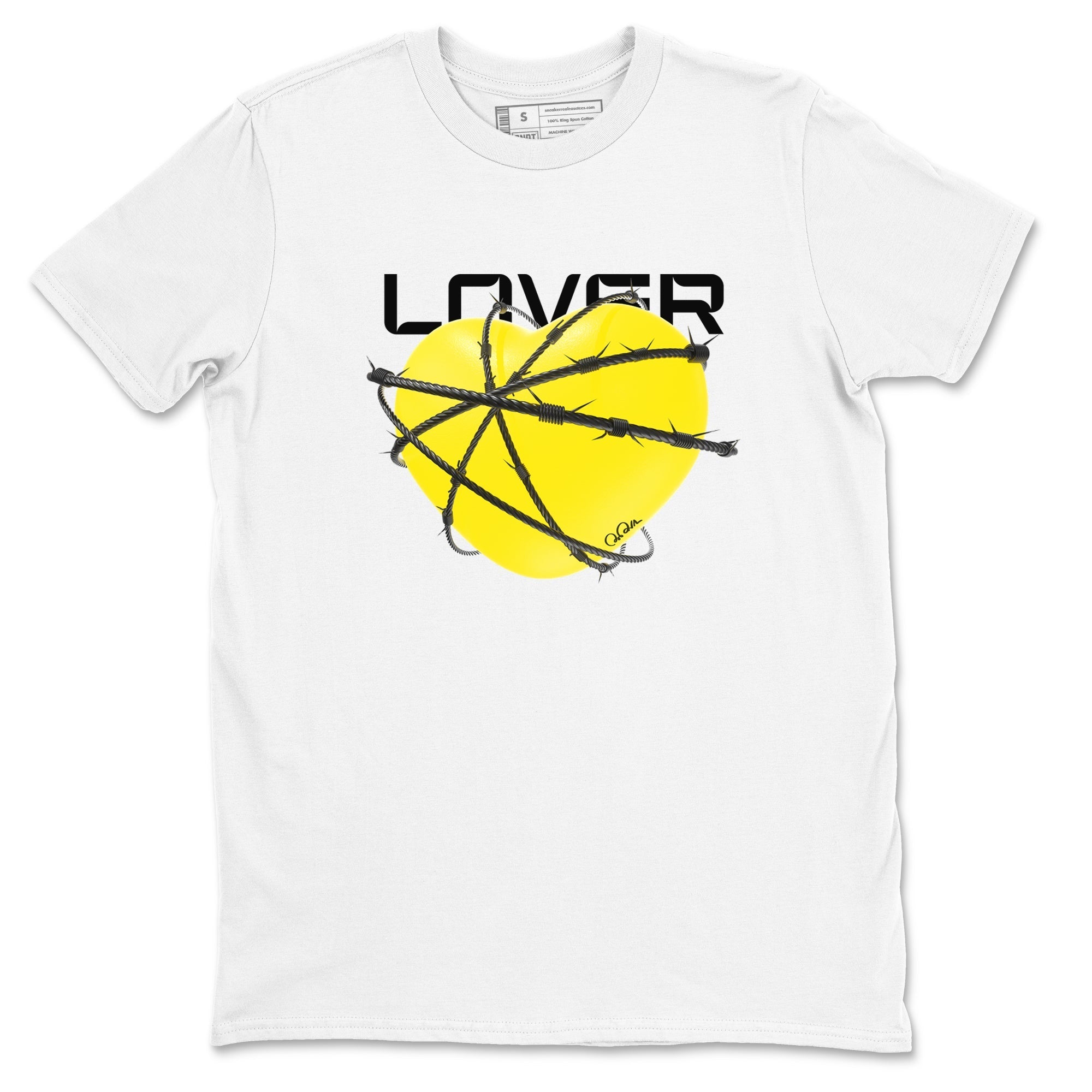 Heart Lover snkmatch Tees - Air Jordan 4 Vivid Sulfur