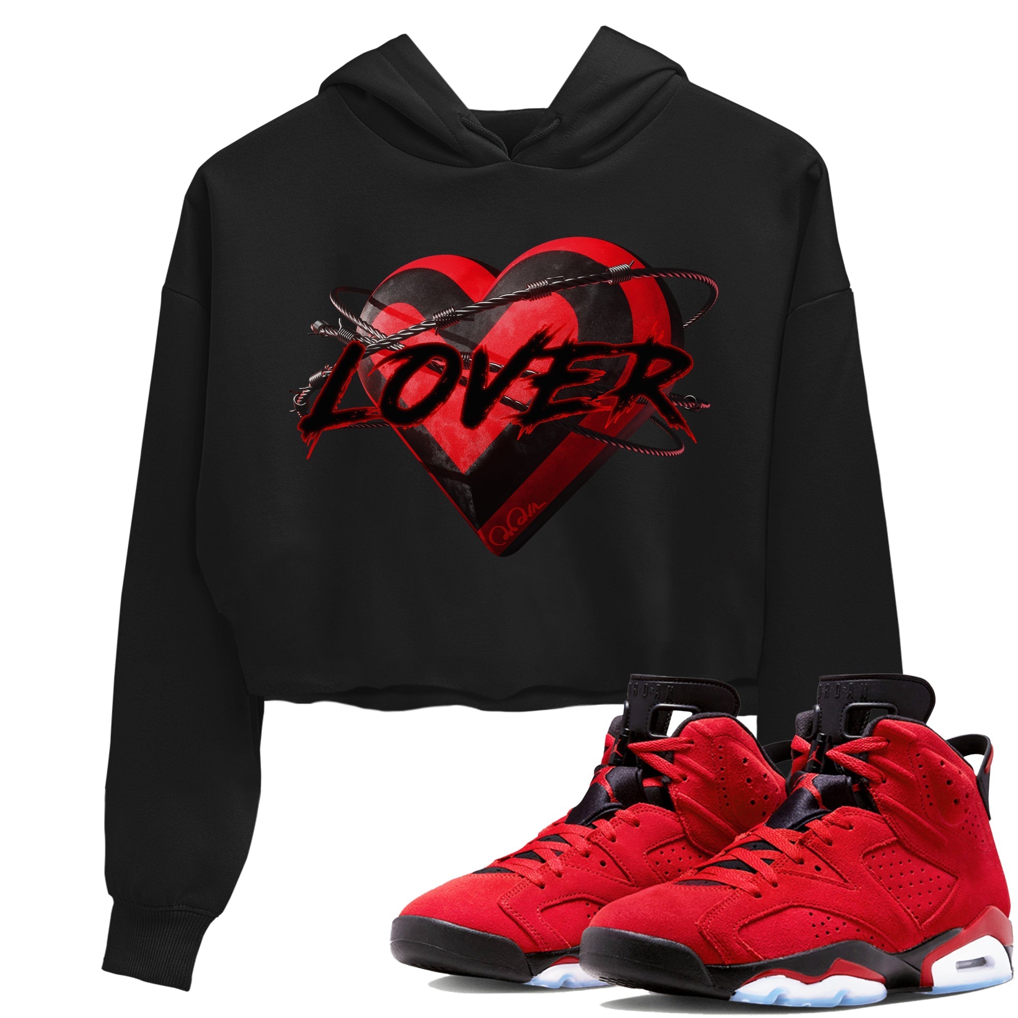 Heart Lover Women's Tops - Air Jordan 6 Toro Bravo