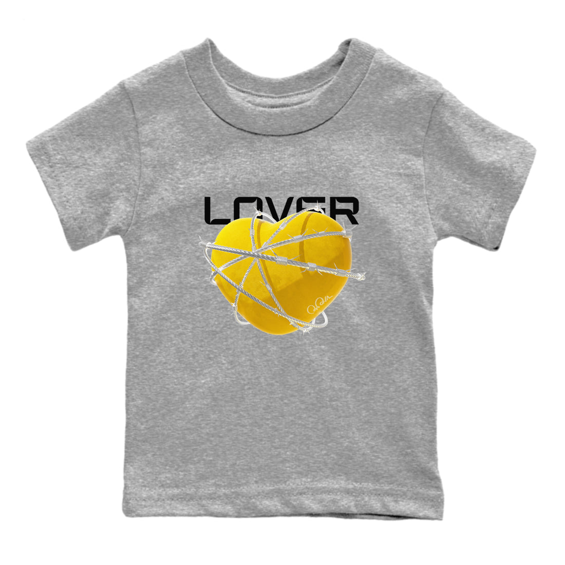 Heart Lover snkmatch Tee Kids - Air Jordan 6 Yellow Ochre