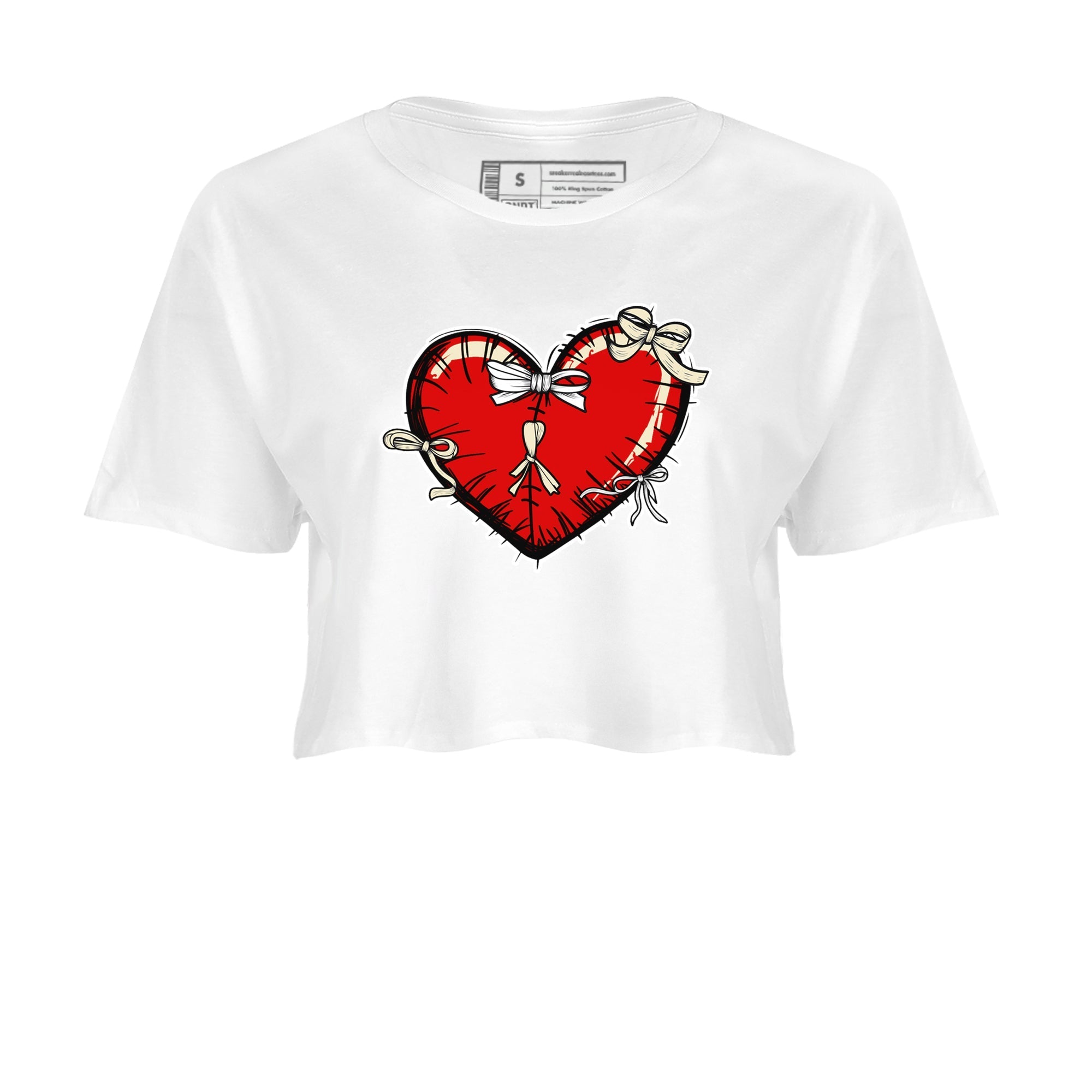 Heart with Ribbons snkmatch Women's Top - Air Jordan 1 Black Toe Reimagined