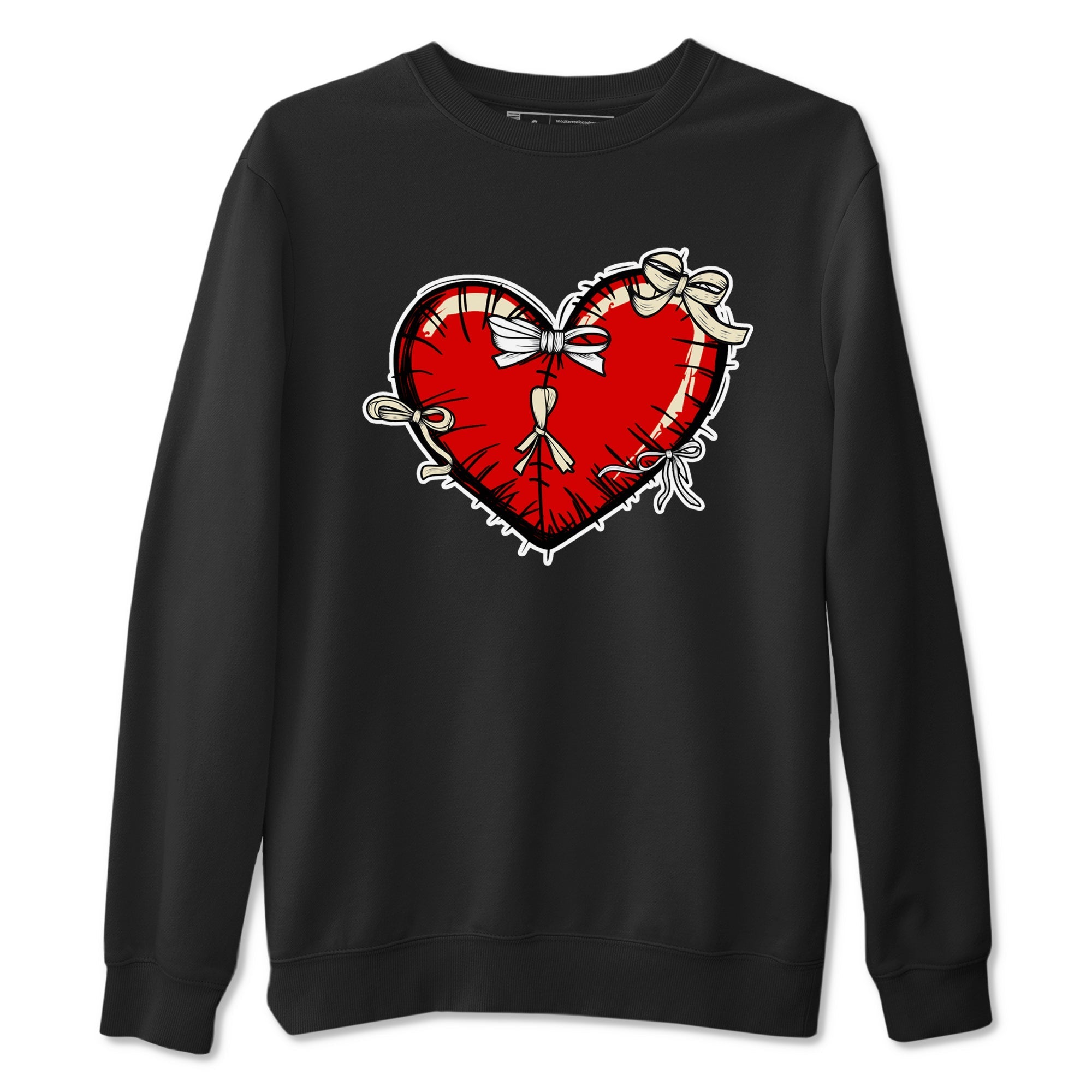Heart with Ribbons snkmatch Tees - Air Jordan 1 Black Toe Reimagined