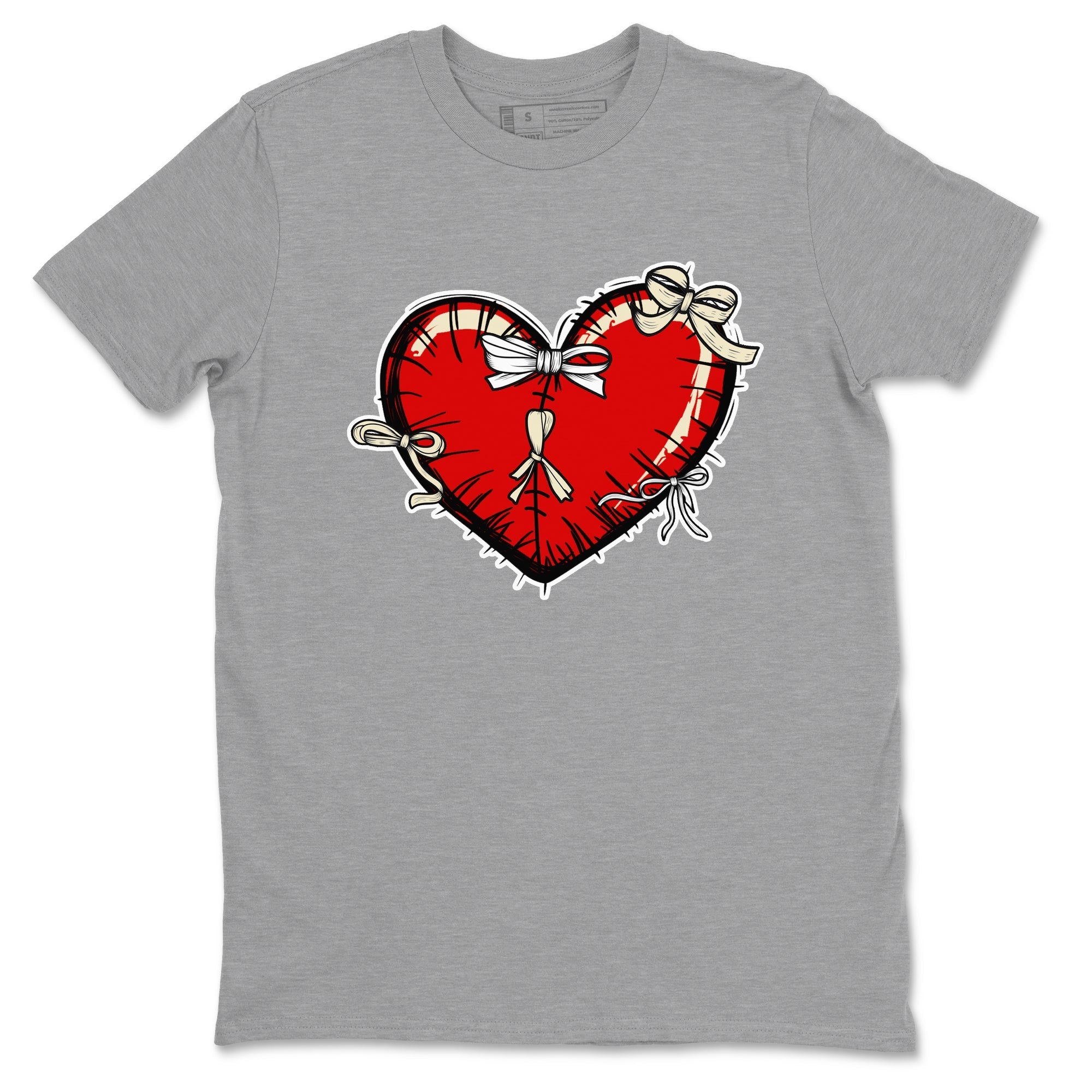 Heart with Ribbons snkmatch Tees - Air Jordan 1 Black Toe Reimagined