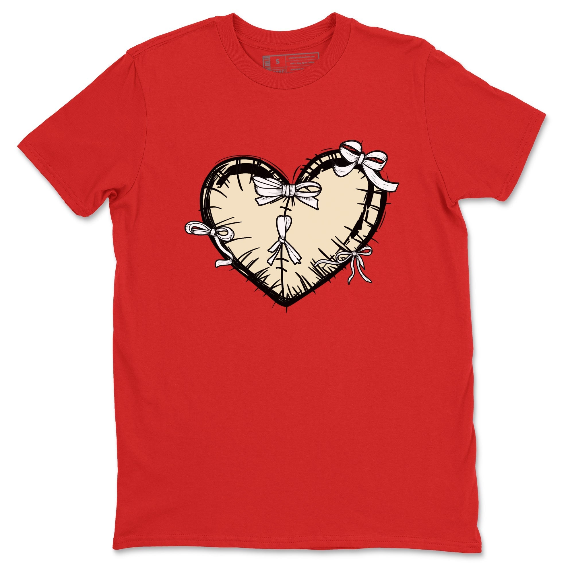 Heart with Ribbons snkmatch Tees - Air Jordan 1 Black Toe Reimagined