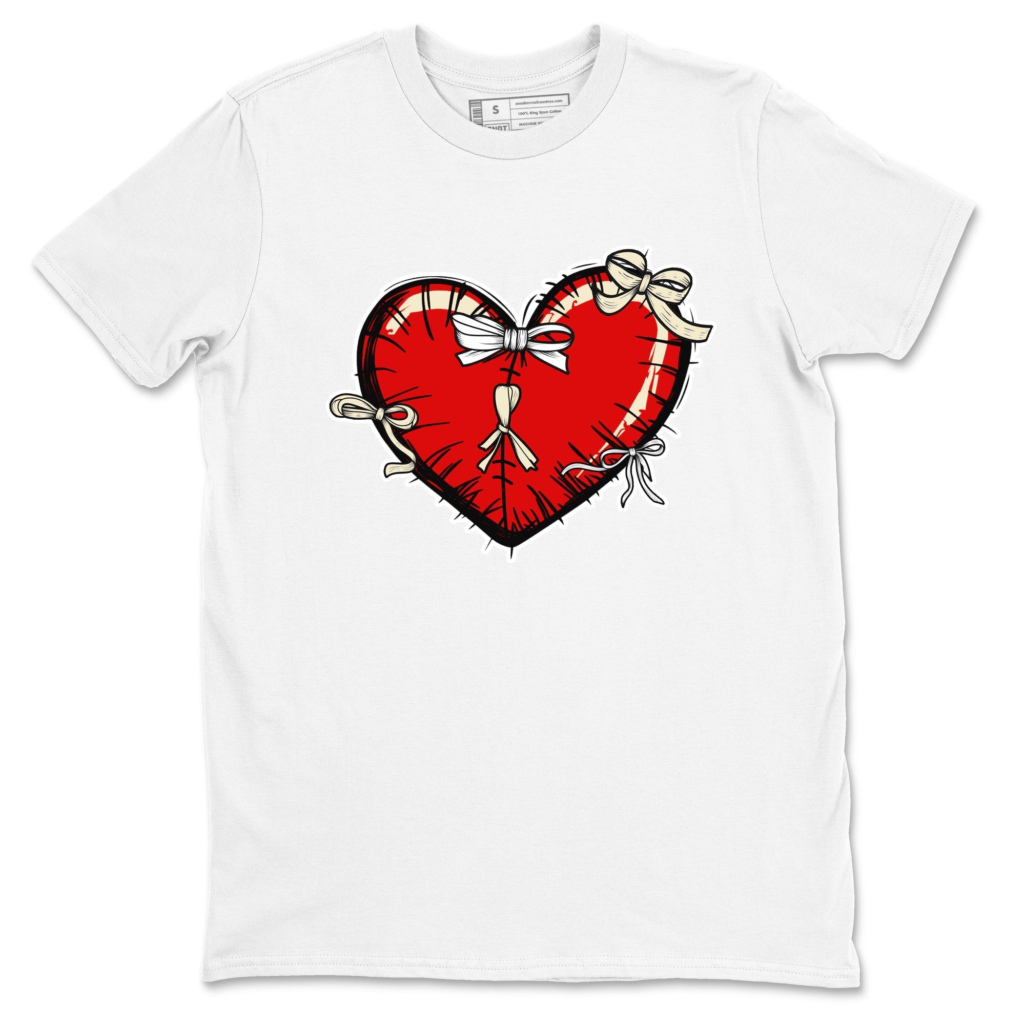 Heart with Ribbons snkmatch Tees - Air Jordan 1 Black Toe Reimagined