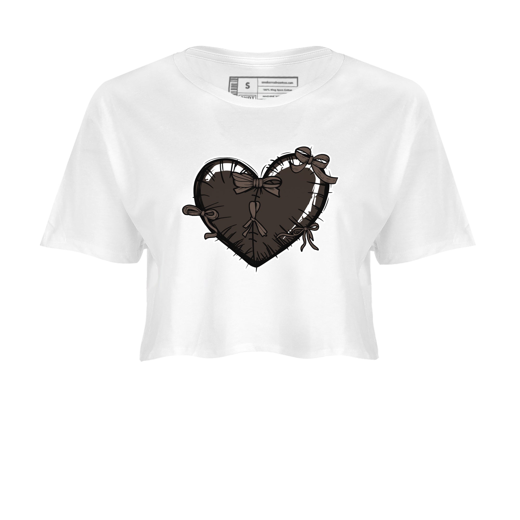 Heart with Ribbons snkmatch Women's Top - Air Jordan 1 Travis Scott Velvet Brown