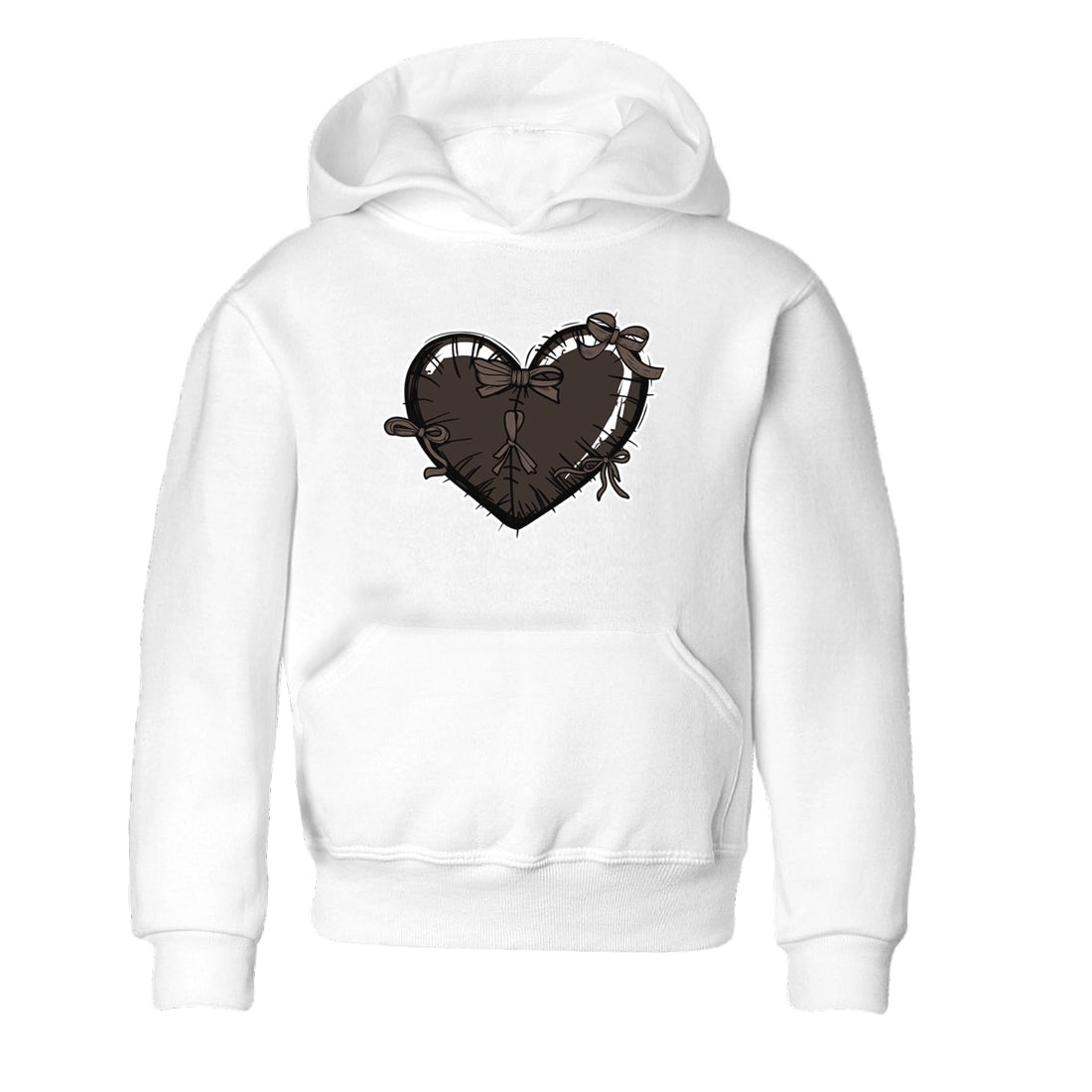 Heart with Ribbons snkmatch Tees Kids - Air Jordan 1 Travis Scott Velvet Brown