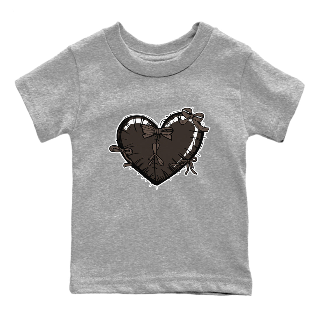 Heart with Ribbons snkmatch Tees Kids - Air Jordan 1 Travis Scott Velvet Brown