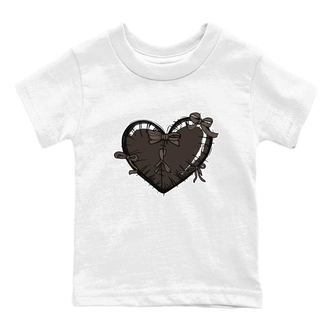 Heart with Ribbons snkmatch Tees Kids - Air Jordan 1 Travis Scott Velvet Brown