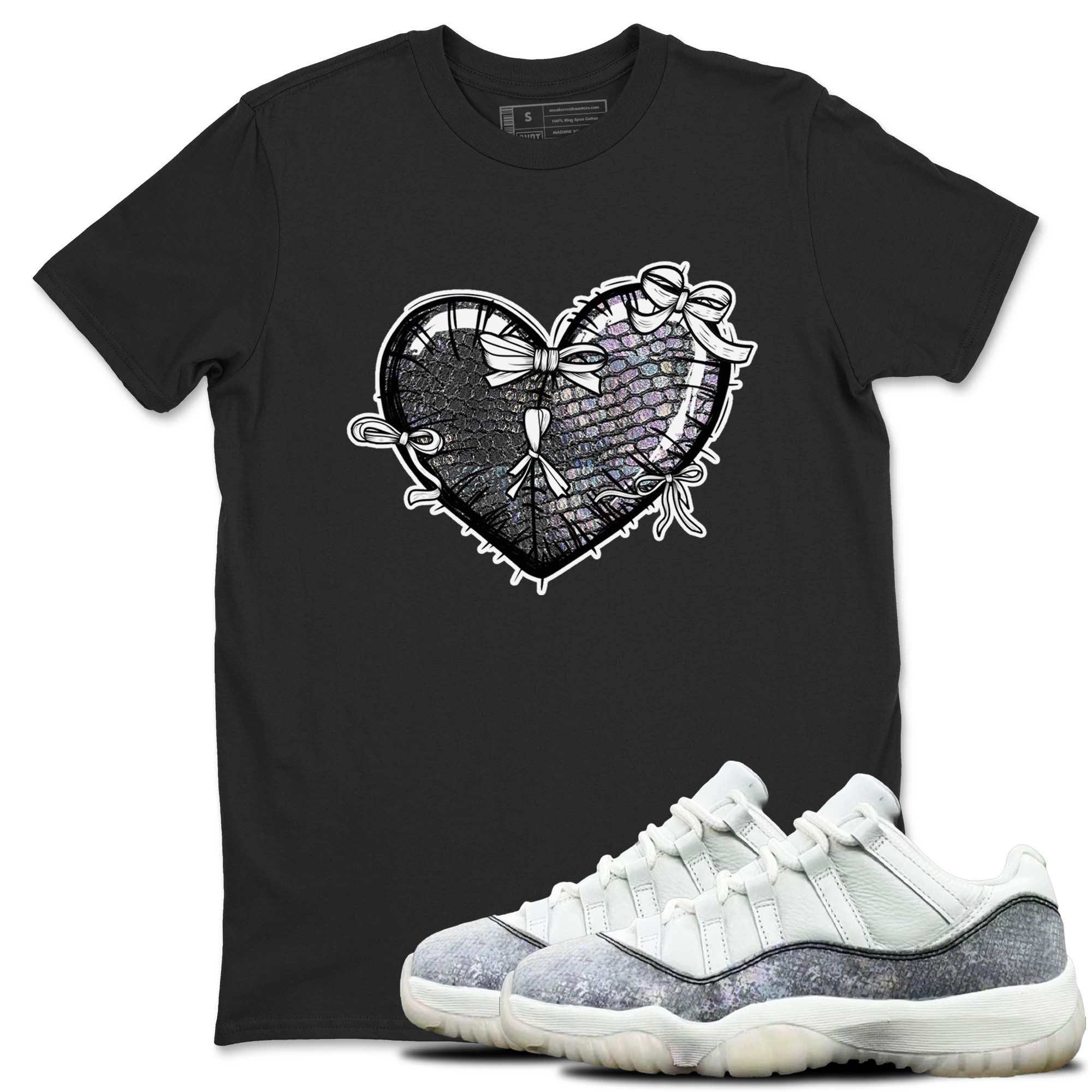 Heart With Ribbons snkmatch Tees - Air Jordan 11 Year Of The Snake