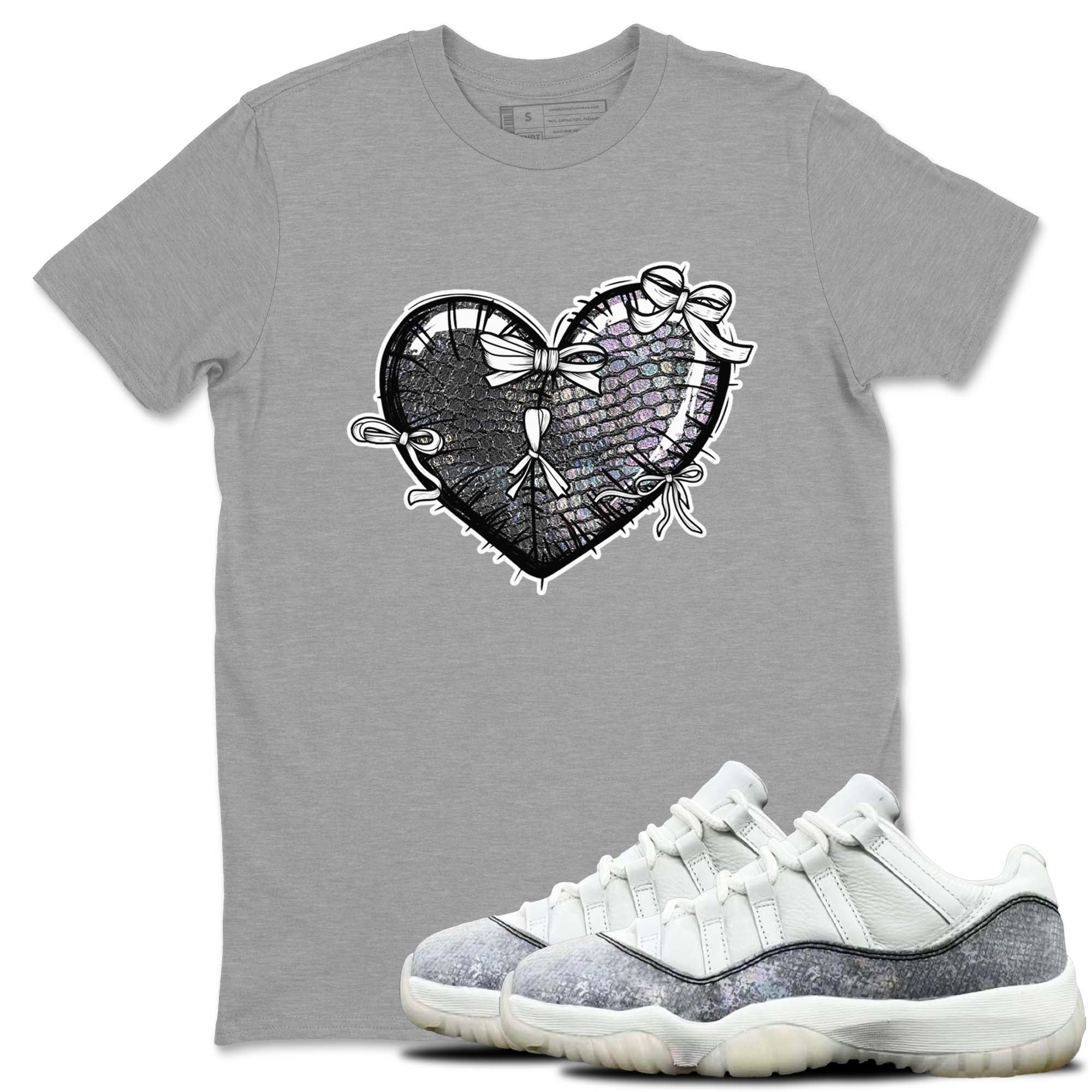 Heart With Ribbons snkmatch Tees - Air Jordan 11 Year Of The Snake