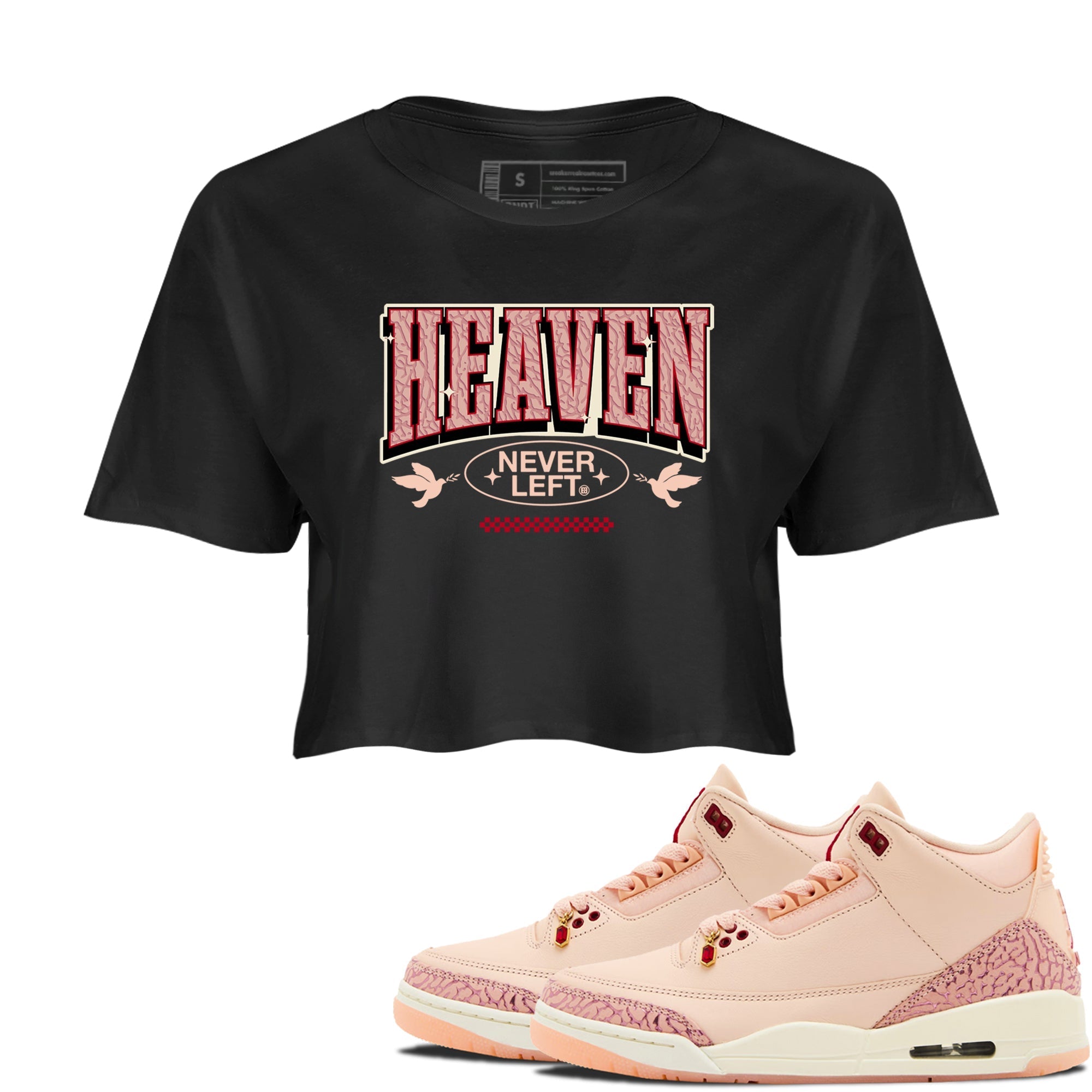 Heaven Never Left snkmatch Women's Top - Air Jordan 3 Valentines Day