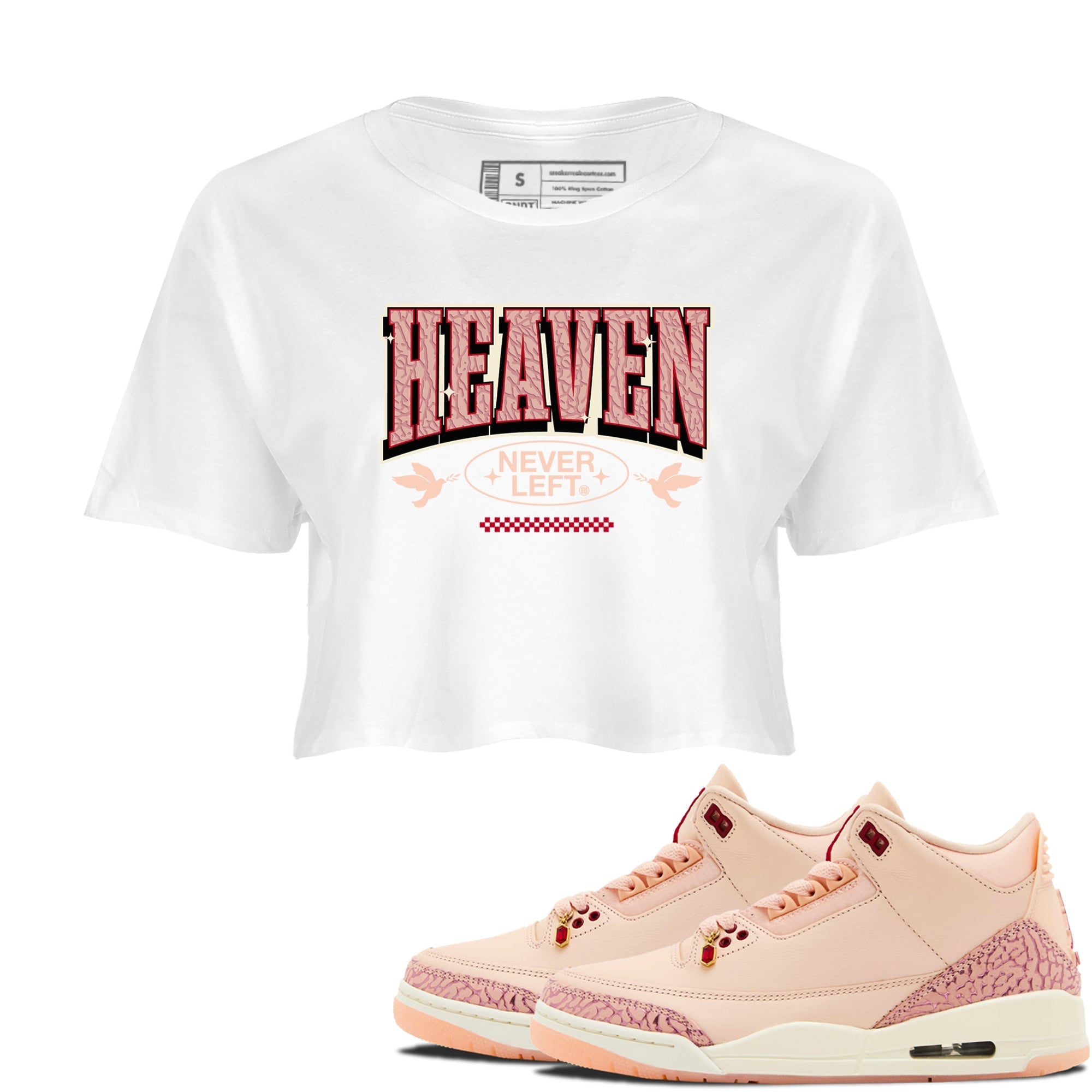 Heaven Never Left snkmatch Women's Top - Air Jordan 3 Valentines Day