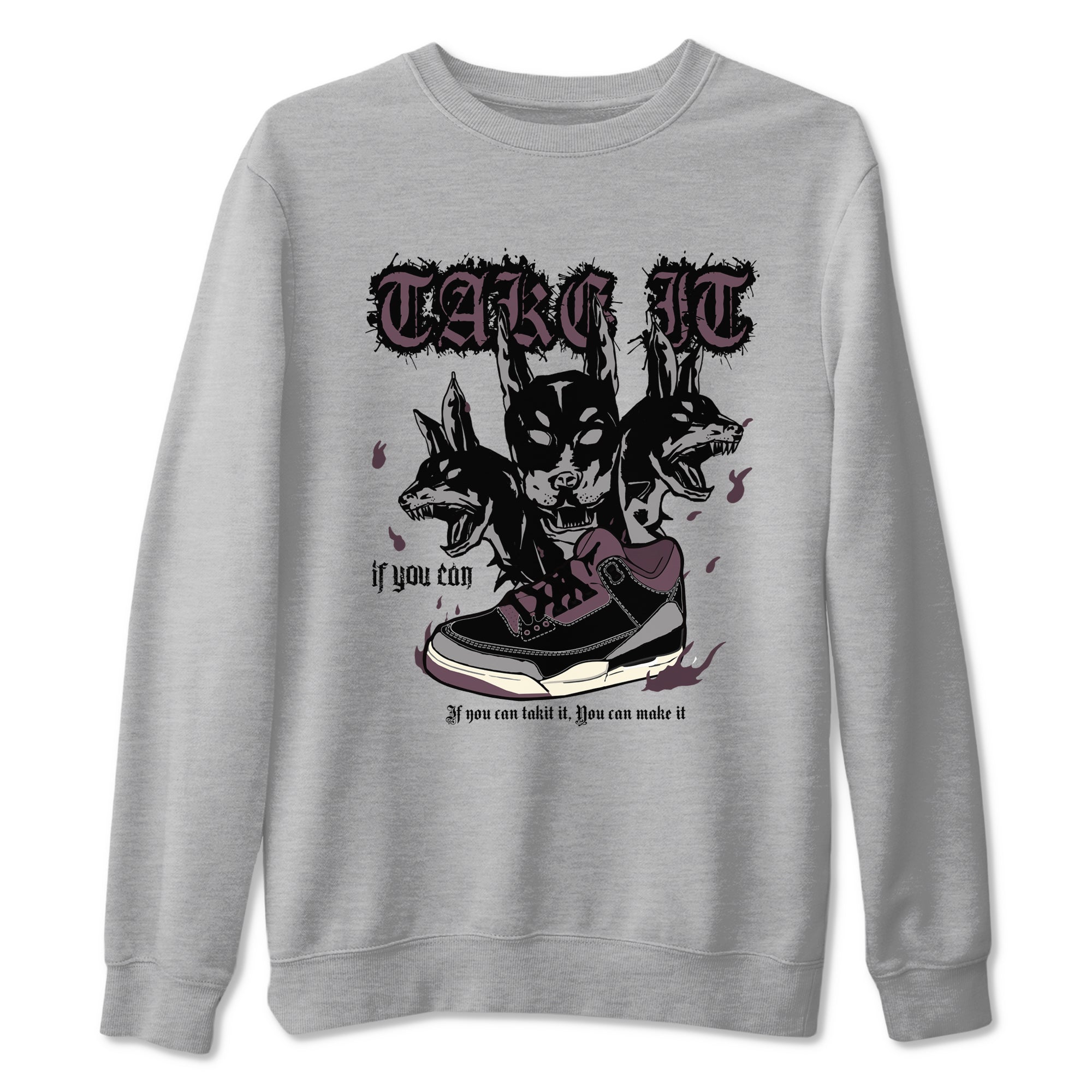 Hell Hounds snkmatch Tees - Air Jordan 3 A Ma Maniere x Black