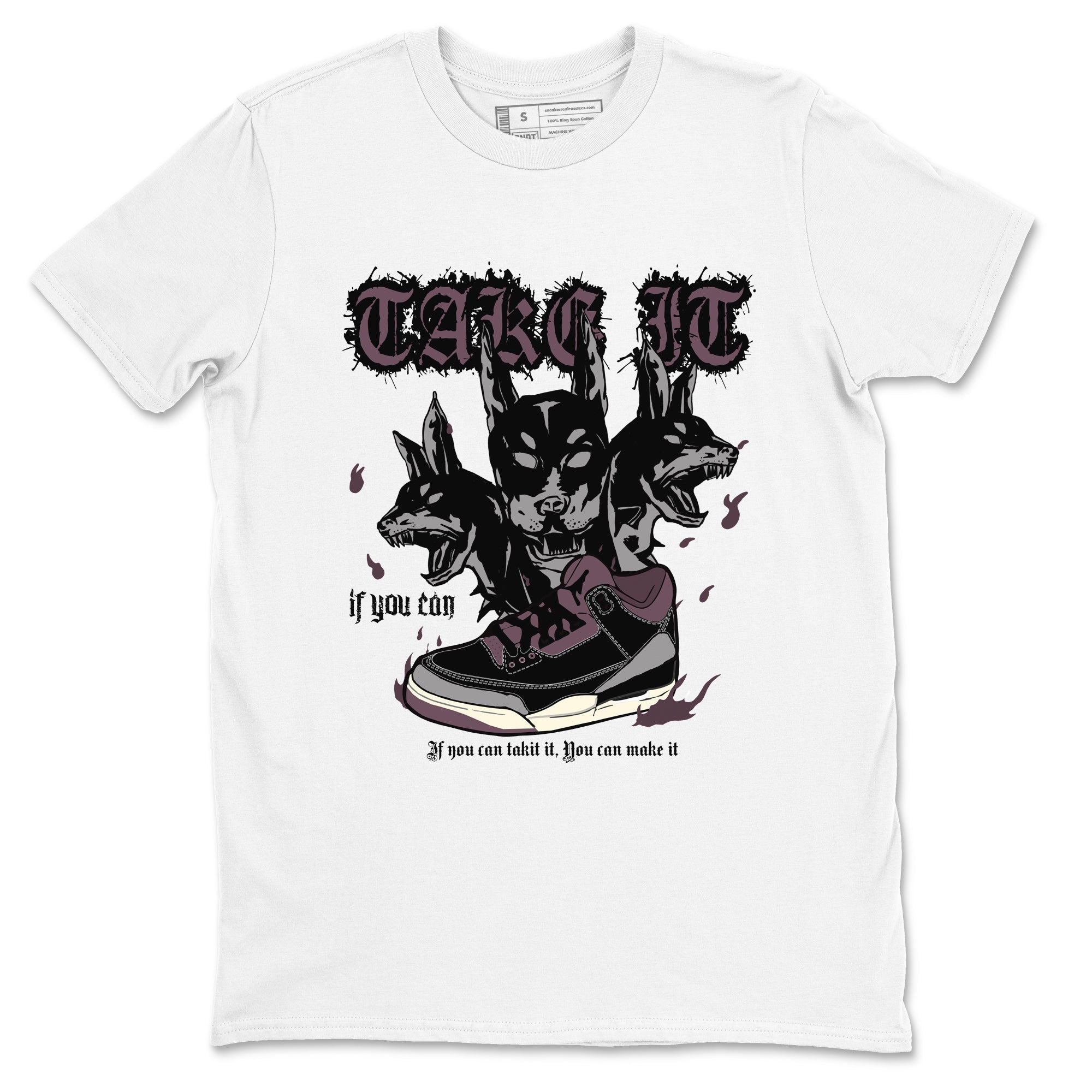 Hell Hounds snkmatch Tees - Air Jordan 3 A Ma Maniere x Black