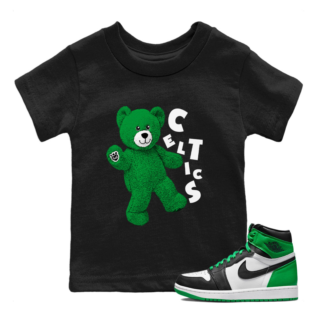 Hello Bear Kids Tops - Air Jordan 1 Celtics
