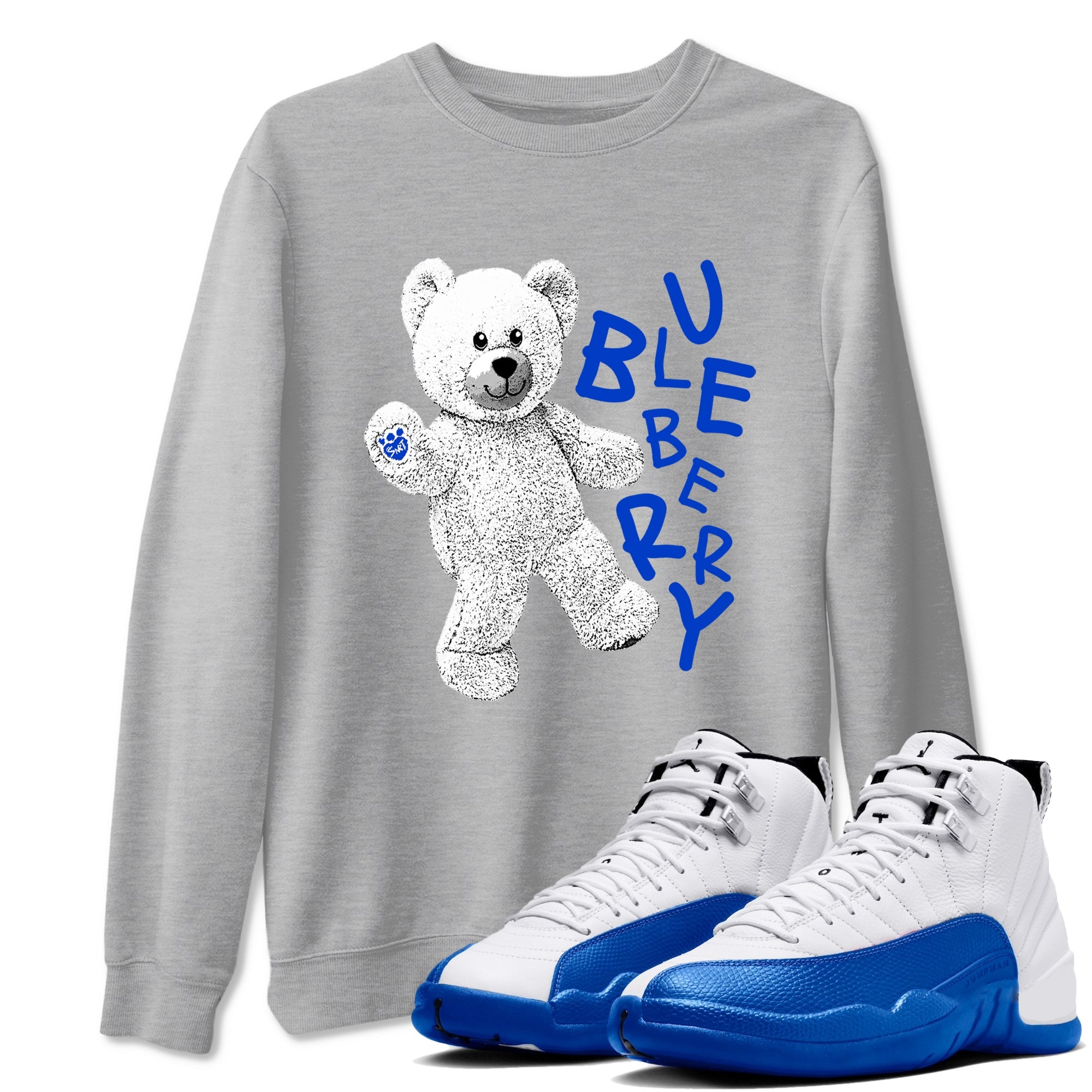 Hello Bear snkmatch Tees - Air Jordan 12 Blueberry