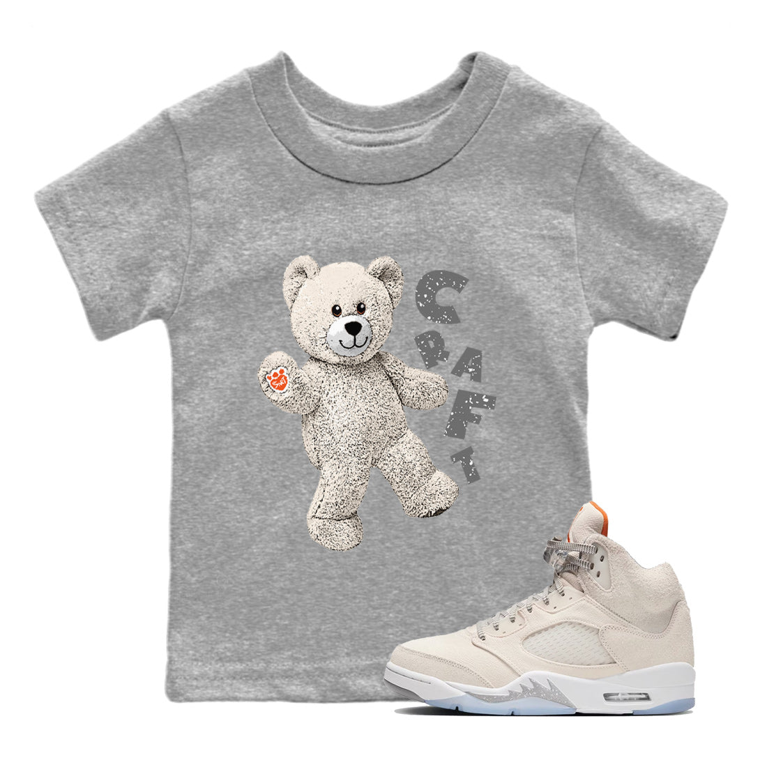 Hello Bear Kids Tops - Air Jordan 5 Craft